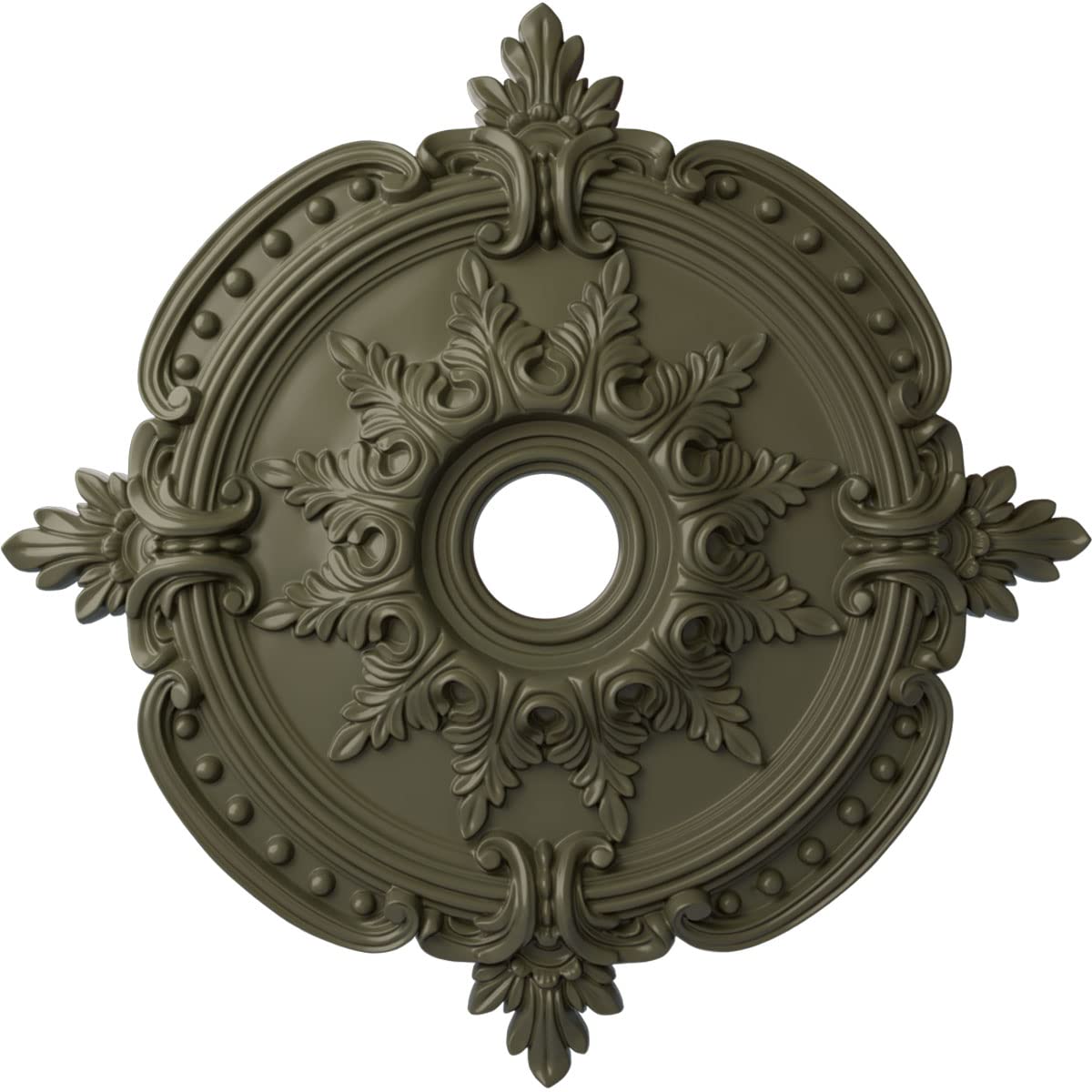 Ekena Millwork Benson Classic Ceiling Medallion, Painted Turtle