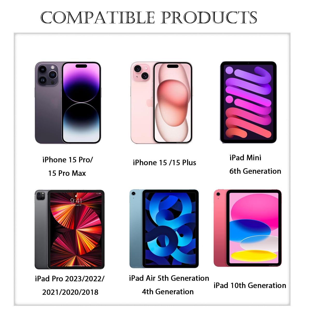 6.6Ft Car Carplay Apple Cable For Iphone 15 Usb A To Usb C Cable For Iphone 15 Pro Max 15 Plus For Ipad Usb C Cable 10Th Gen Ipa