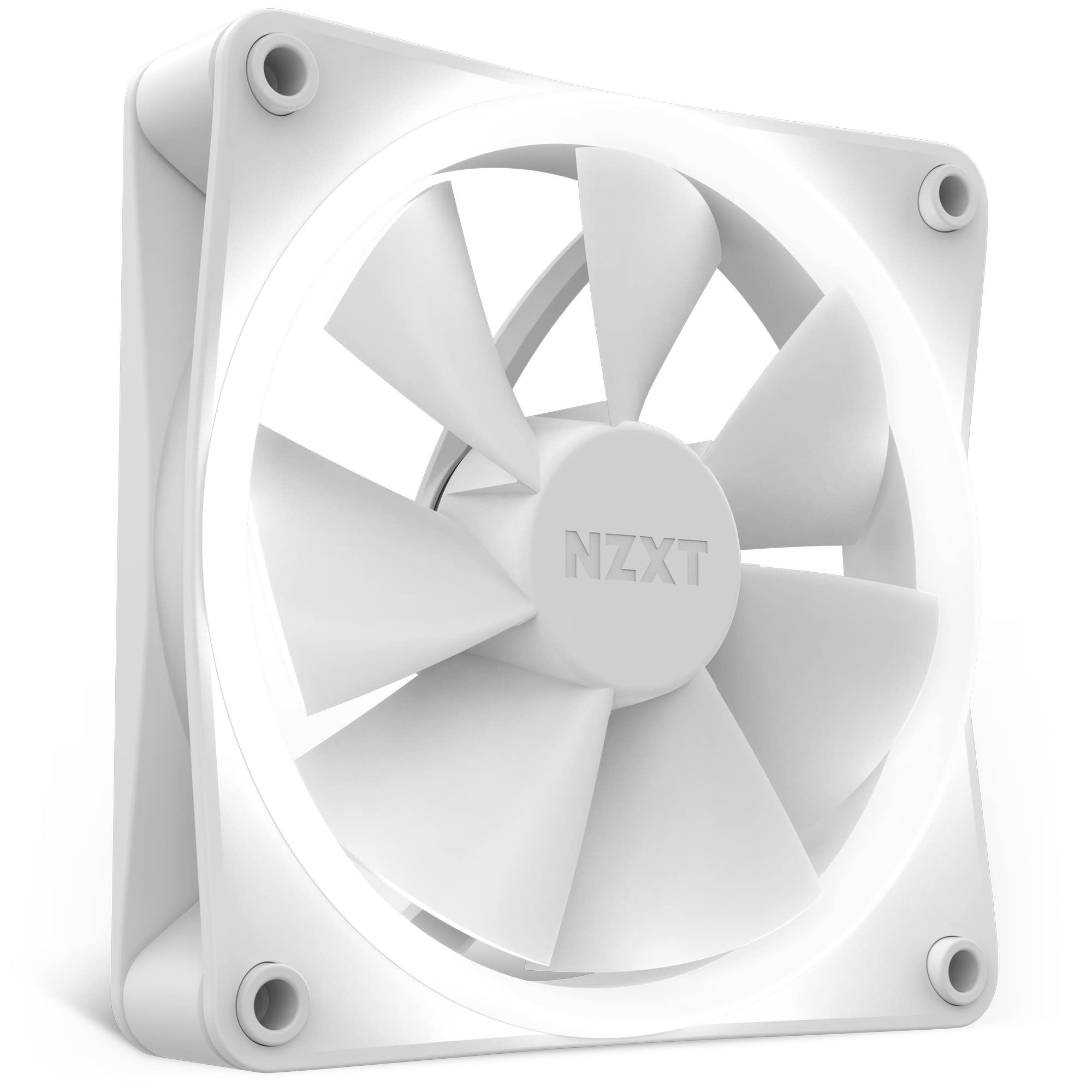 Nzxt F120 Rgb Fans   Rf R12Sf W1   Advanced Rgb Lighting Customization   Whisper Quiet Cooling   Single (Rgb Fan & Controller Re