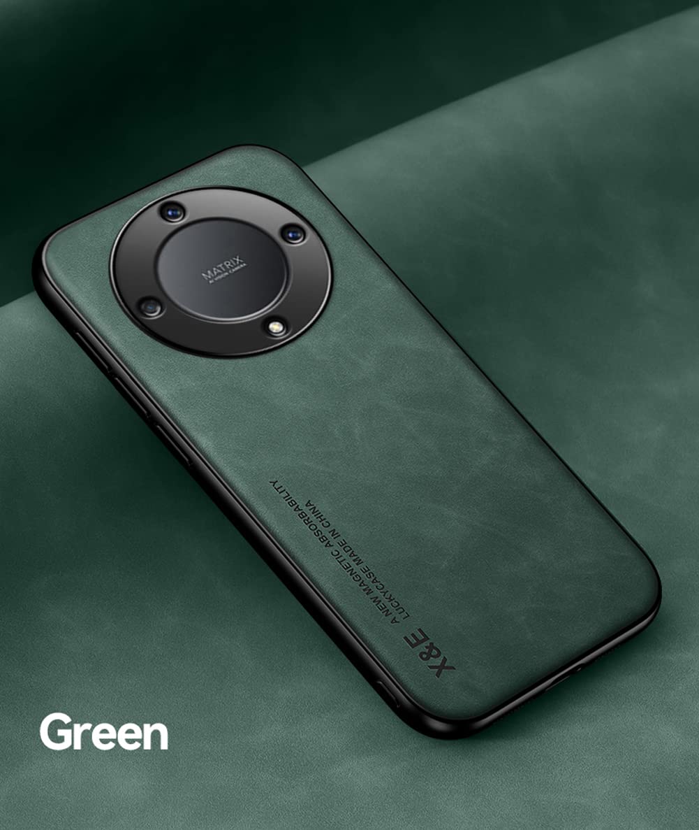 Kepuch Silklike Case For Honor Magic 5 Lite/Honor X9A   Cover Bumper Built In Metal Plate For Honor Magic 5 Lite/Honor X9A   Gre