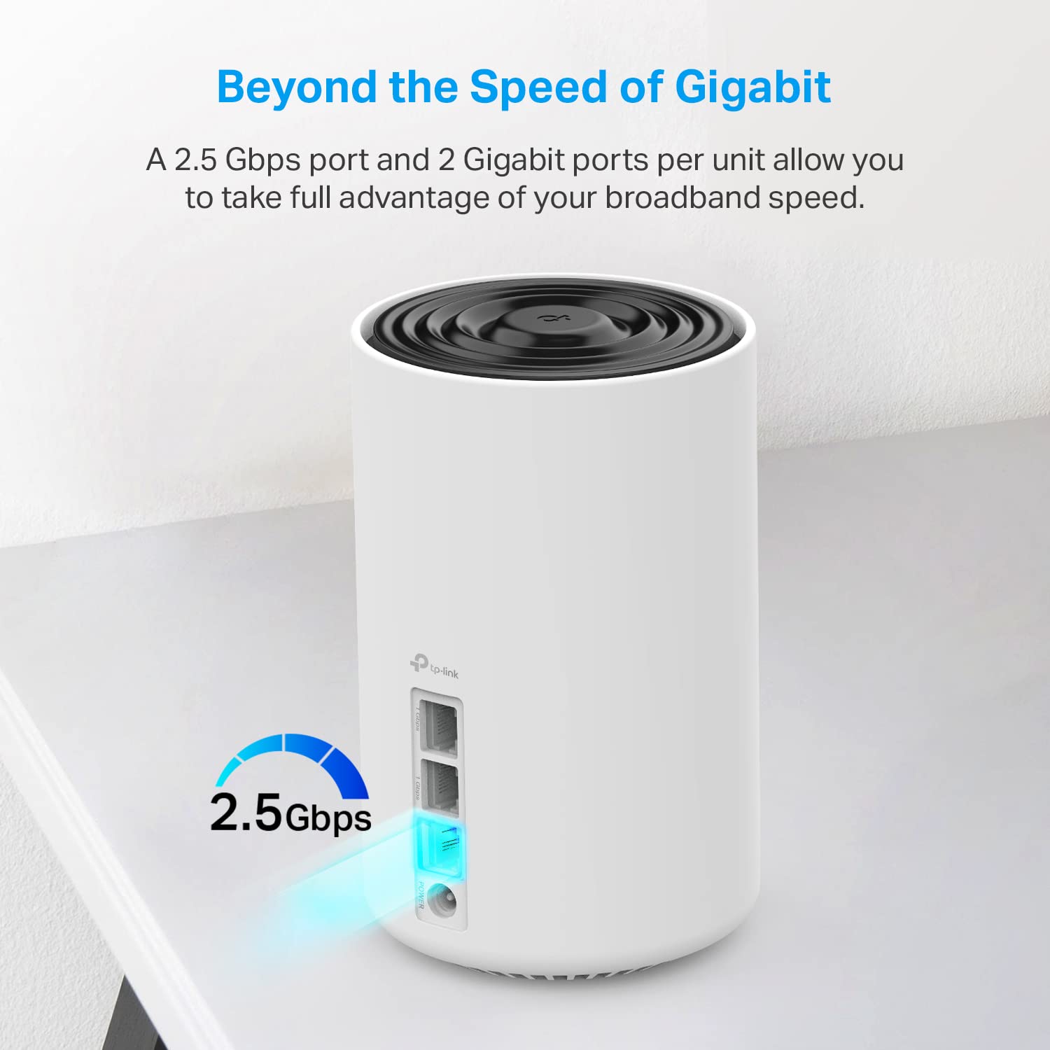 Tp Link Deco Axe5400 Tri Band Wifi 6E Mesh Router(Deco Xe75 Pro)   2.5G Wan/Lan Port, 2 X Gigabit Lan Ports, Covers Up To 2900 S