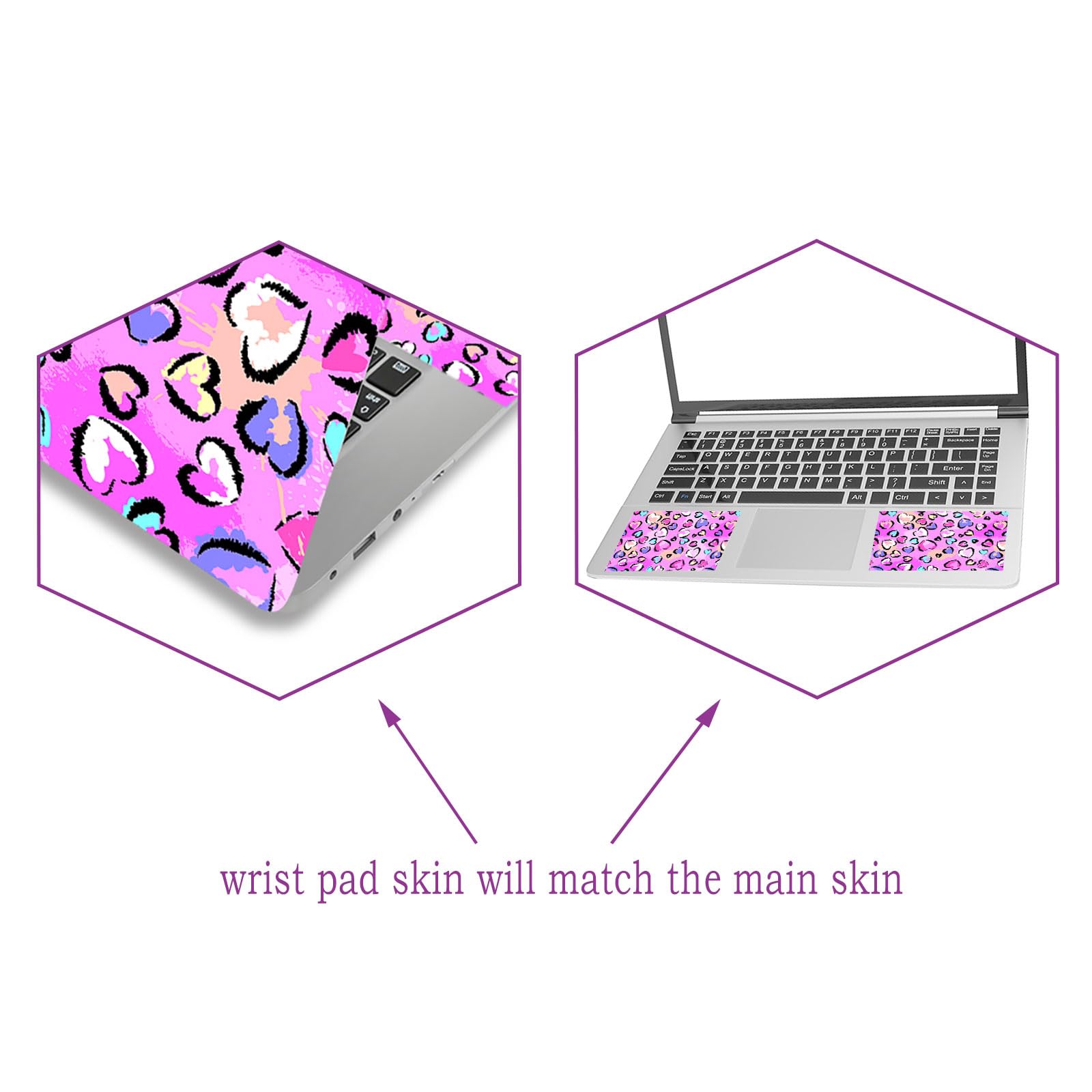 Laptop Skin Sticker Decal Cover, 11.6   12'' 13'' 13.3'' 14'' 15'' 15.4'' 15.6'' Laptop Netbook Skins Sticker Notebook Protector