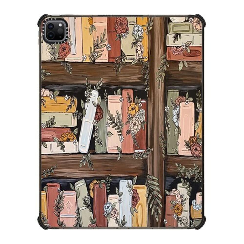 Casetify Impact Case For Ipad Pro 12.9'' (3Rd/4Th/5Th/6Th Gen)   Bookshelf Garden By Kt'S Canvases   Clear Black