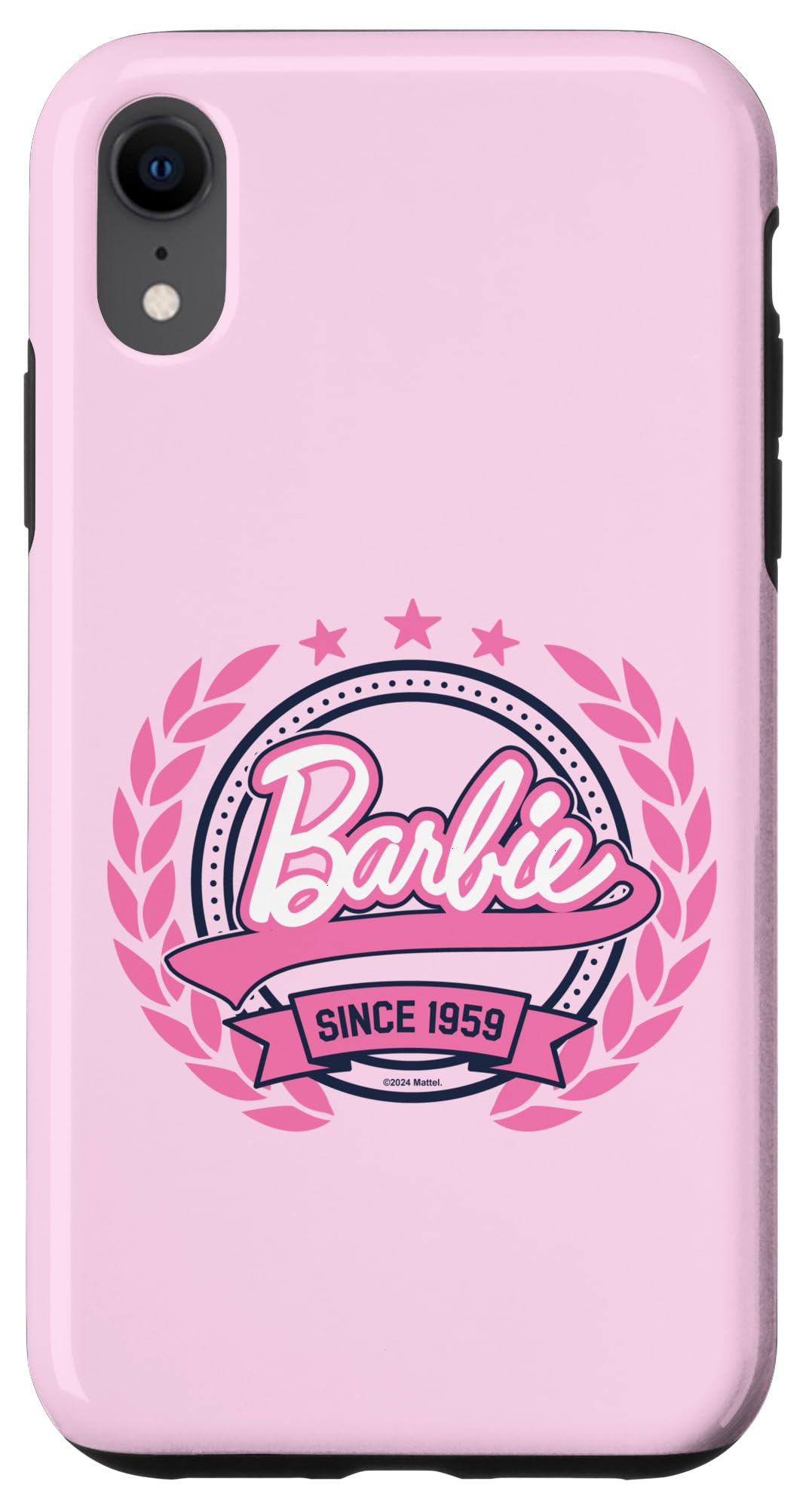 Iphone Xr Barbie   Varsity Collegiate Seal Since 1959 Logo Case