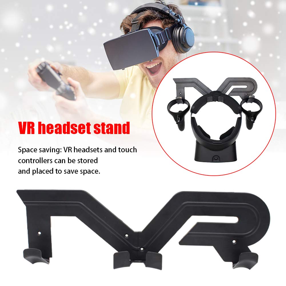 Tookie Universal Vr Headset Stand   Wall Mount Holder For Oculus Quest/Rift S/Vive/Playstation Vr (Black)