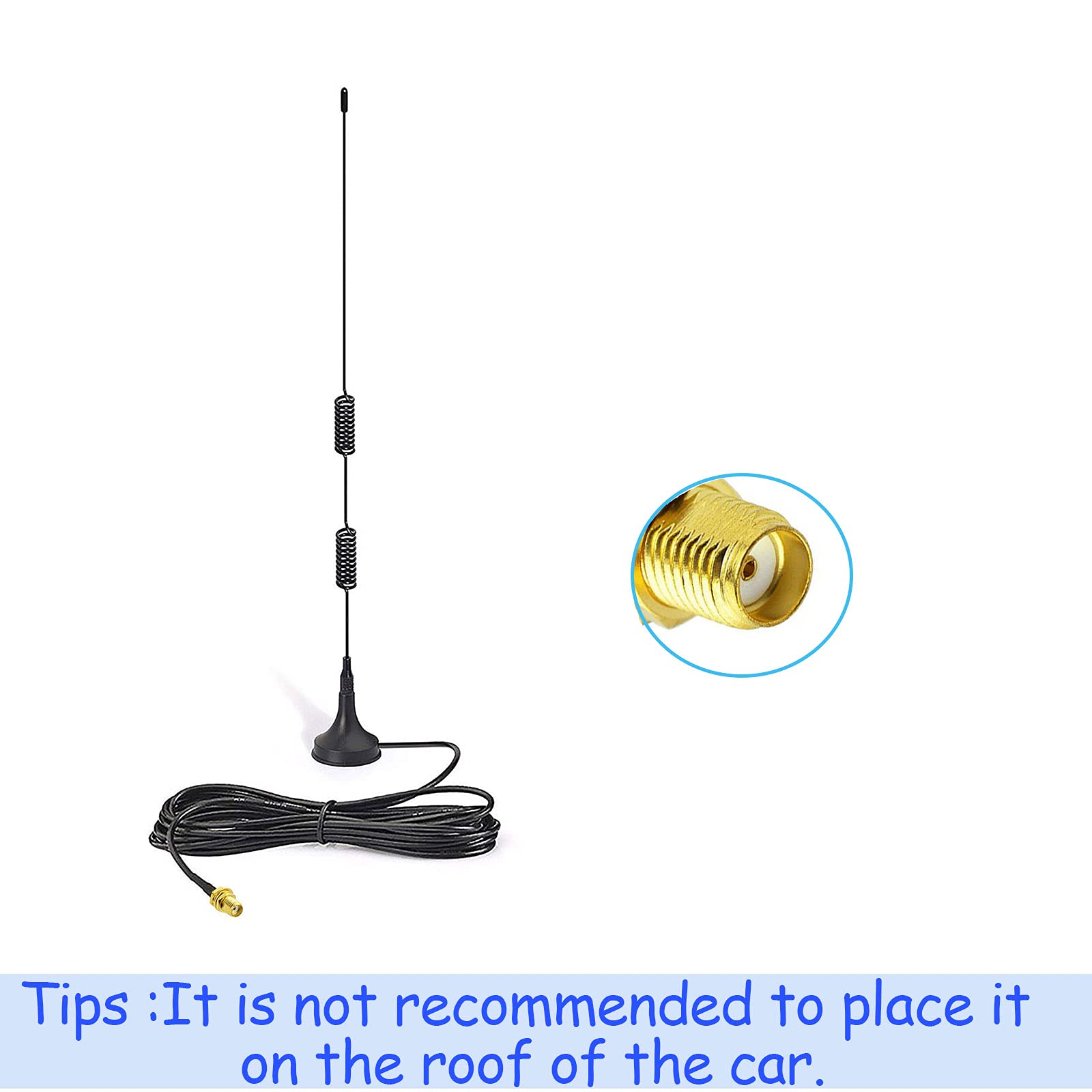 Bingfu Dual Band Vhf Uhf 136 174Mhz 400 470Mhz Ham Radio Antenna Handheld Two Way Radio Magnetic Base Sma Female Antenna For Ken