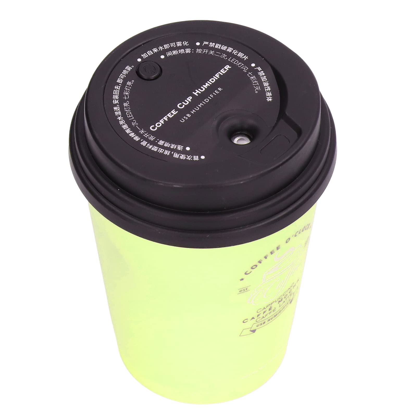 Humidifiers For Bedroom, 300Ml Cool Mist Humidifiers, Usb Mini Cute Coffee Cup Humidifier, Car Humidifier, Desk Humidifier, Smal