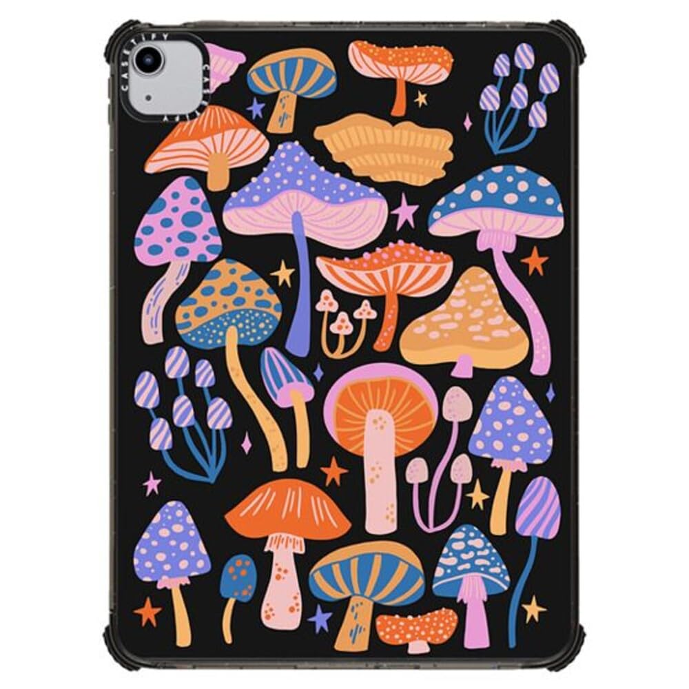 Casetify Impact Case For Ipad Air 10.9'' (4Th/5Th Gen)   Magic Mushrooms   Clear Black