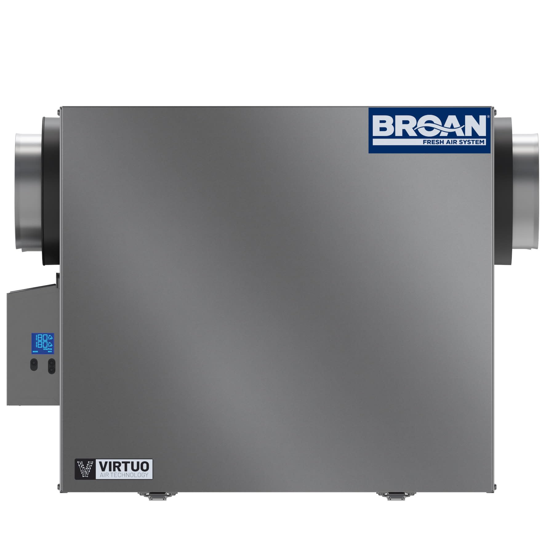 Broan B210E75Rs Ai 206 Cfm Wall Or Ceiling Mounted Energy Recovery Ventilator With Side Ports And Superior Erv Core Performance