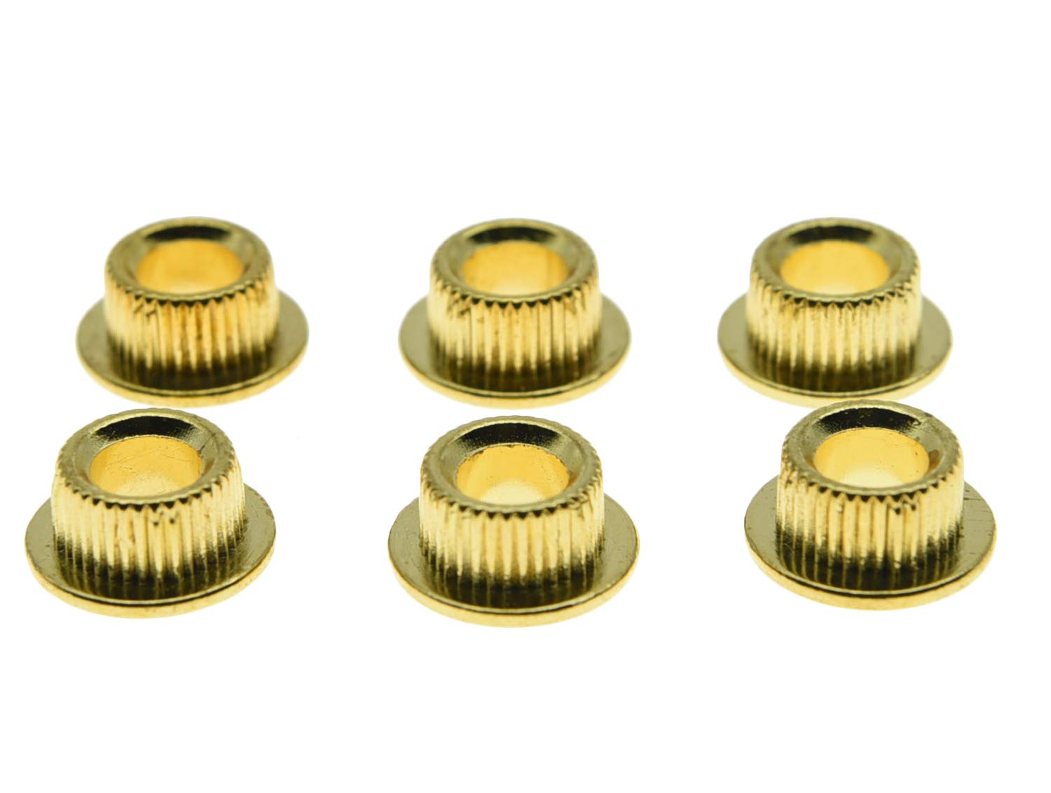 Kaish Metal Gold 10Mm Vintage Guitar Tuning Keys Conversion Bushings Adapter Ferrules