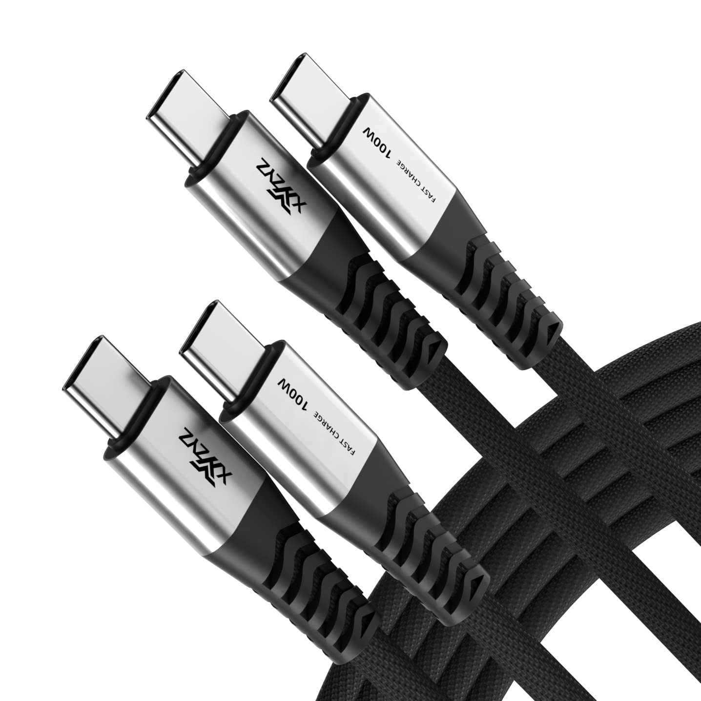 Xyyzyz Usb C To Usb C Cable 100W Us Bc To Usb C Fast Charging Cable Nylon Braided Type C To Type C Cable Compatible With Iphone 