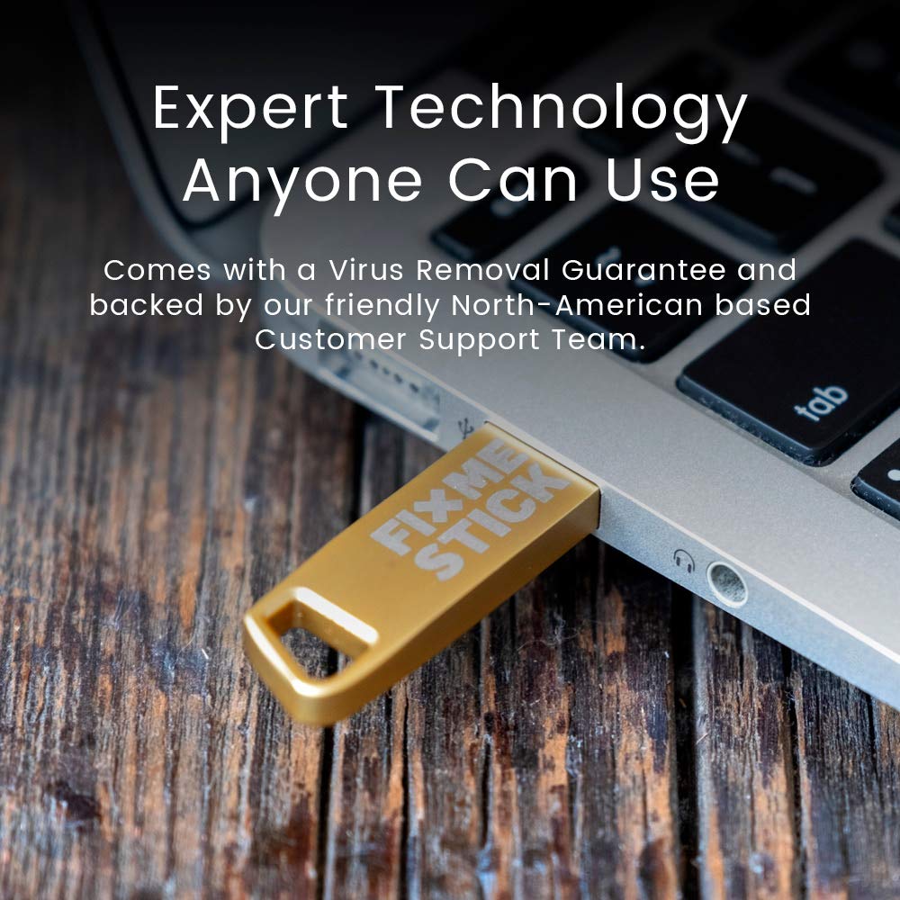 Fixmestick Gold Computer Virus Removal Stick For Windows Pcs   Unlimited Use On Up To 5 Laptops Or Desktops For 2 Years   Works
