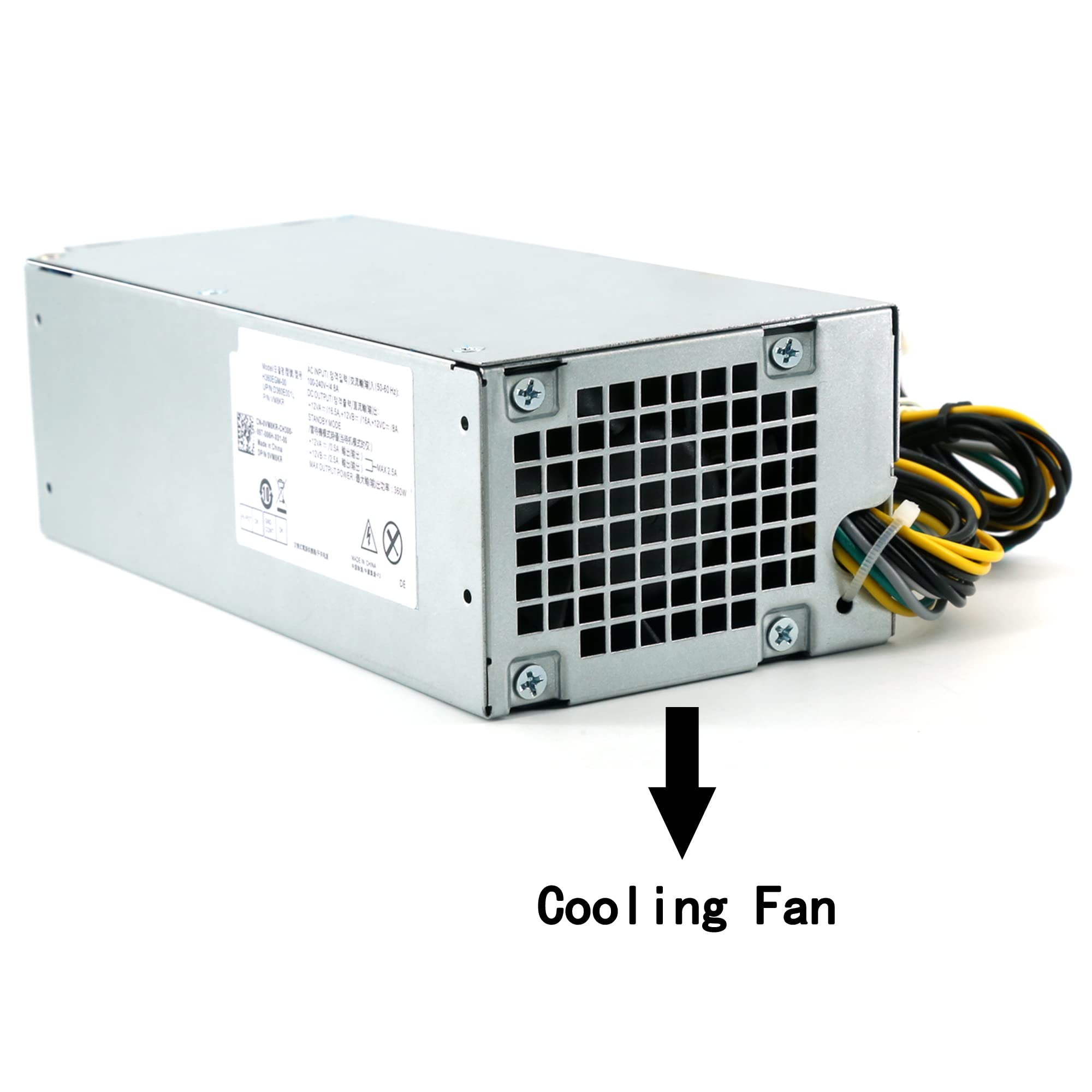 Ptcliss 360Watts H360Egm 00 Vm8Kr Power Supply Compatible With Dell Optiplex 3050 7050 7060 Mt Vostro 3668 3669 Sff H360Egm 00 L