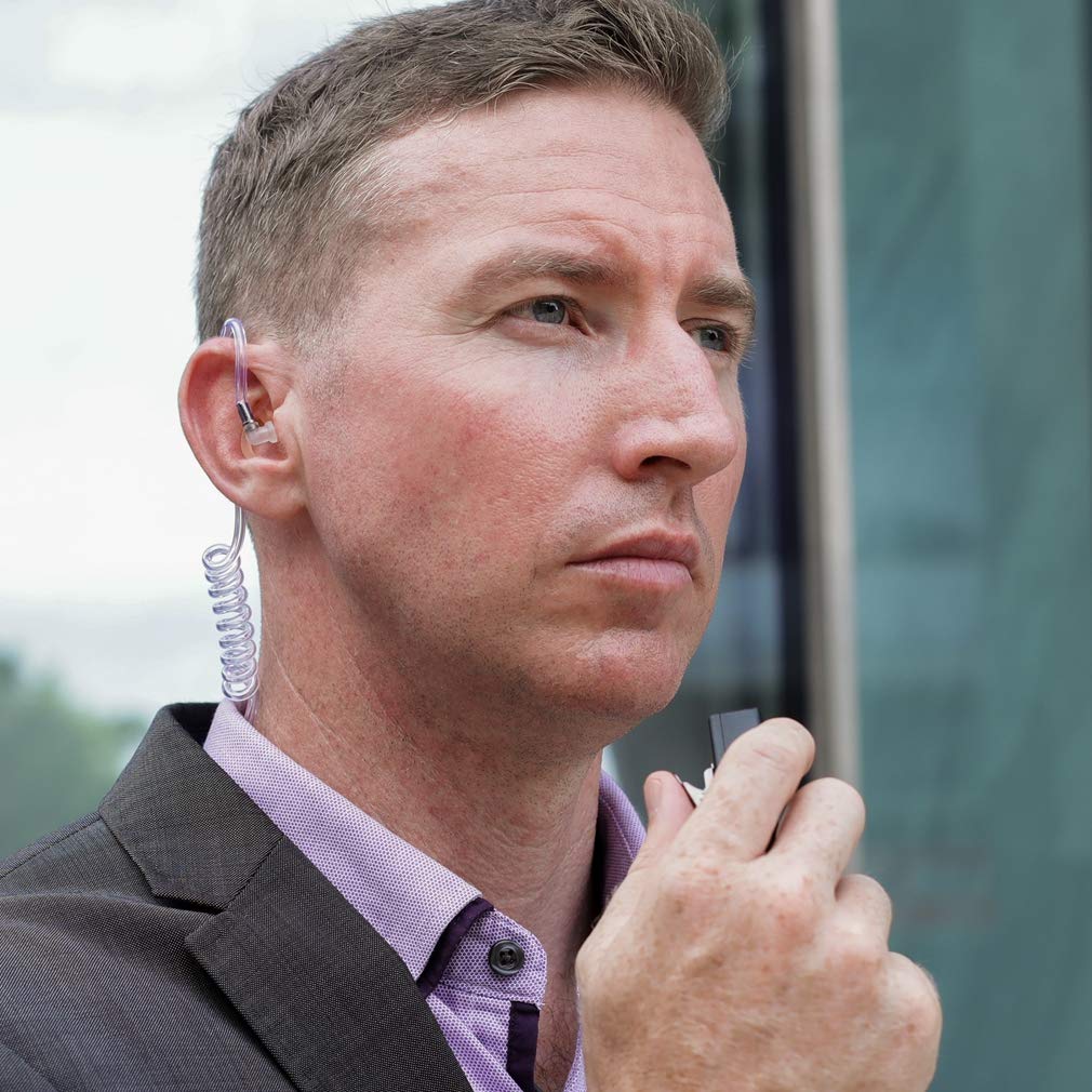 Ks K Storm Surveillance Headset Acoustic Tube Earpiece With Mic Compatible With Kenwood Two Way Radio