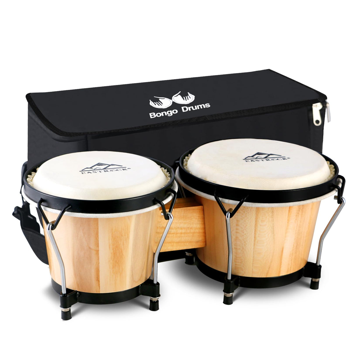 Eastrock Bongo Drum 6    And 7    Set For Adults Kids Beginners Professionals Tunable Wood And Metal Drum Percussion Instruments