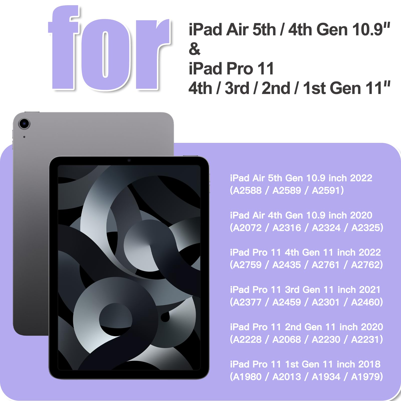 Braecnstock Kids Case For Apple Ipad Air 11 Inch 2024 M2 Ipad Air 5Th 4Th Gen 10.9'' Ipad Pro 11 Inch 4Th 3Rd 2Nd 1St Gen With S