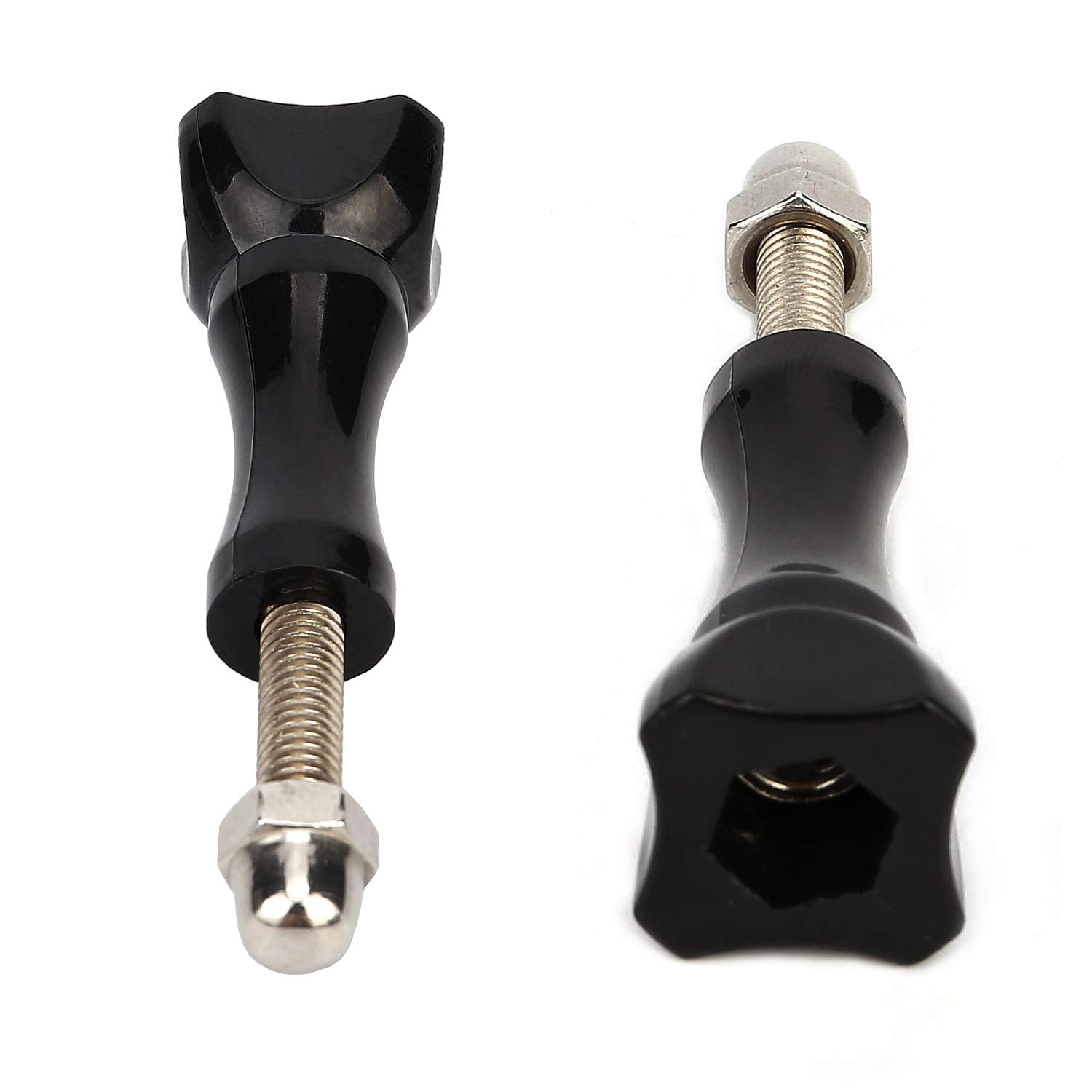 Oumers Long Thumbscrew With Cap Thumb Screw Set Stainless For Gopro Accessories Monopod Handhold Stick Mount/Windshield Suction