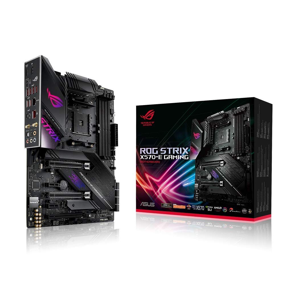 Asus Rog Strix X570 E Gaming Atx Motherboard  Pcie 4.0, Aura Sync Rgb Lighting, 2.5 Gbps And Intel Gigabit Lan, Wifi 6 (802.11Ax