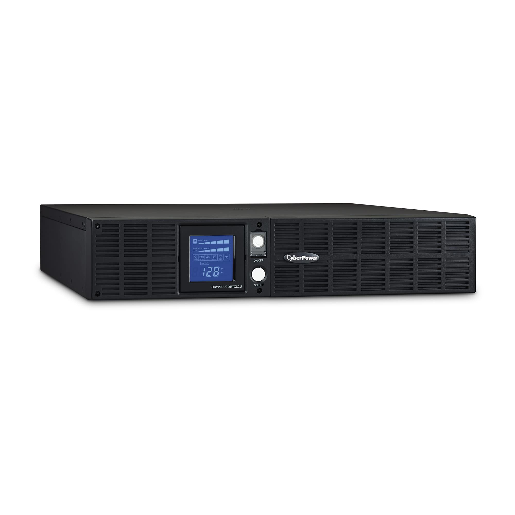 Cyberpower Or2200Lcdrtxl2U Smart App Lcd Ups System, 2100Va/1650W, 8 Outlets, Avr, 2U Rack/Tower