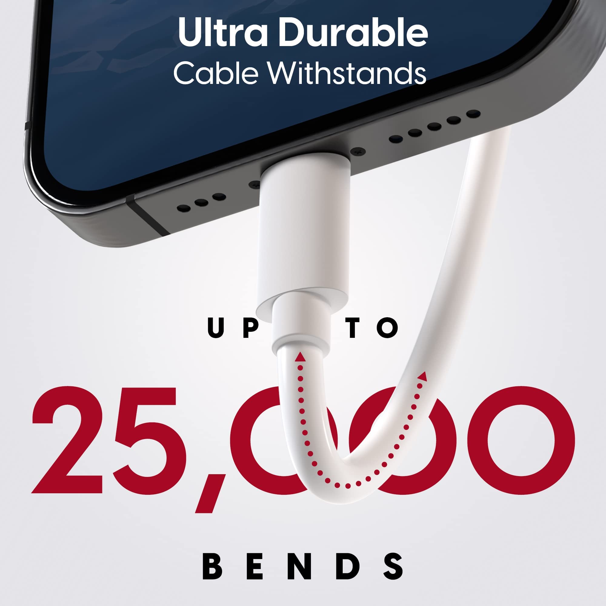 Talkworks Fast Charge Lightning Cable Mfi Certified For Apple Iphone 14, 14 Pro, 14 Plus, 13 , 13 Pro , 12, 11 Pro/Max/Mini/Plus