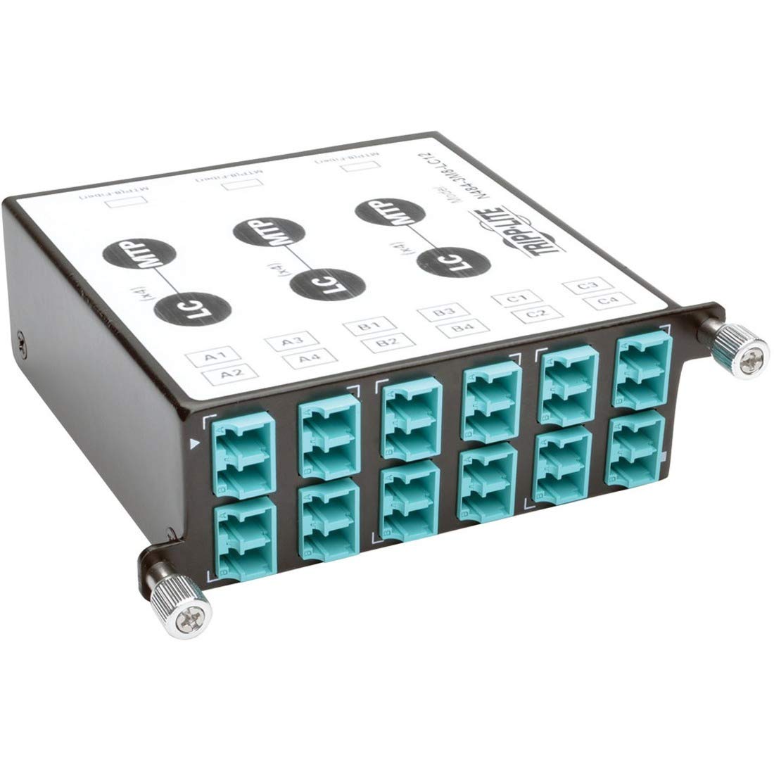 TRIPP LITE 40 GB to 10 GB Breakout Cassette 8-Fiber OM4 MTP/MPO to LC Duplex (N484-3M8-LC12)