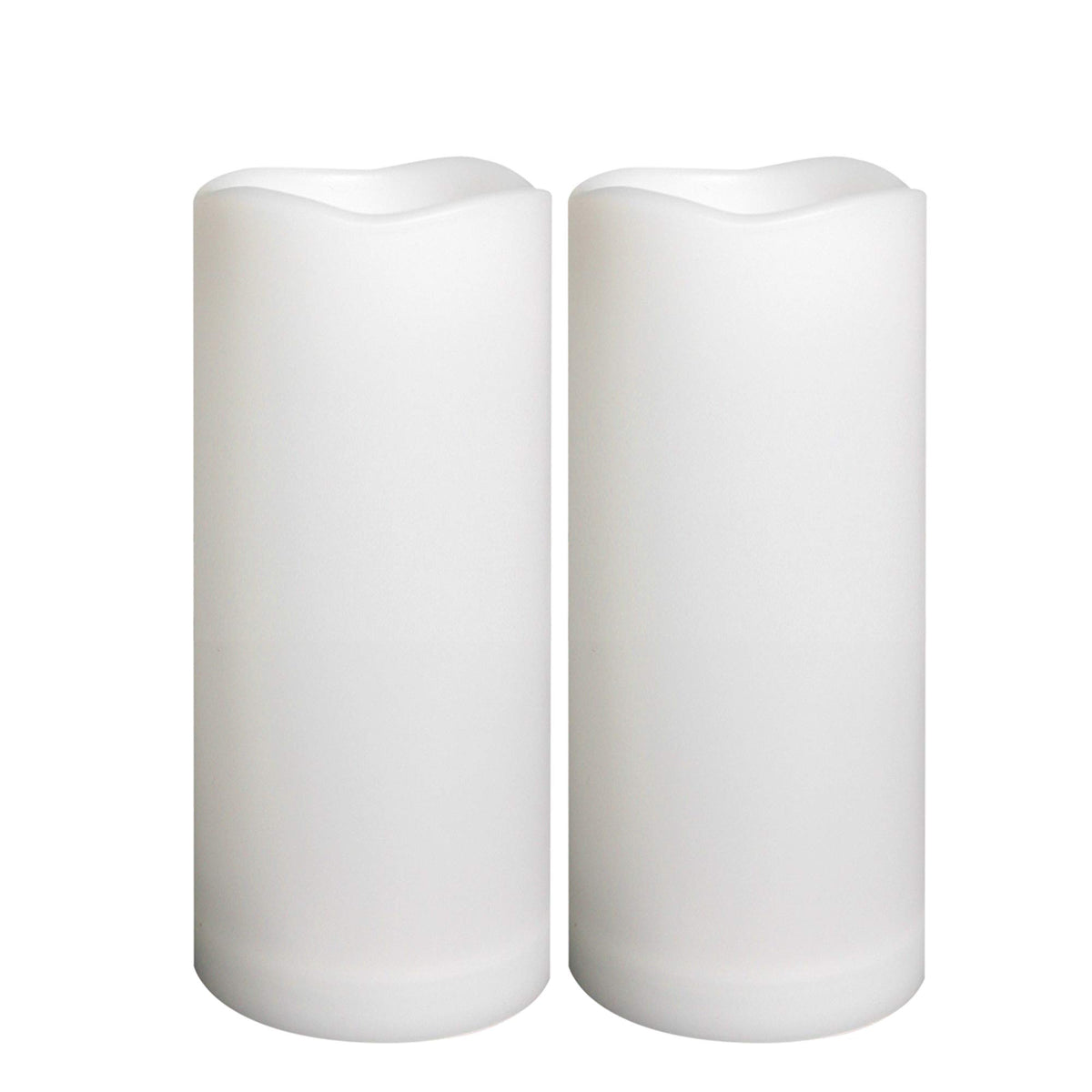 Outdoor Waterproof Flameless Led Pillar Candles With Timer Battery Operated Plastic Large Decorative Electric Candle Lights For 