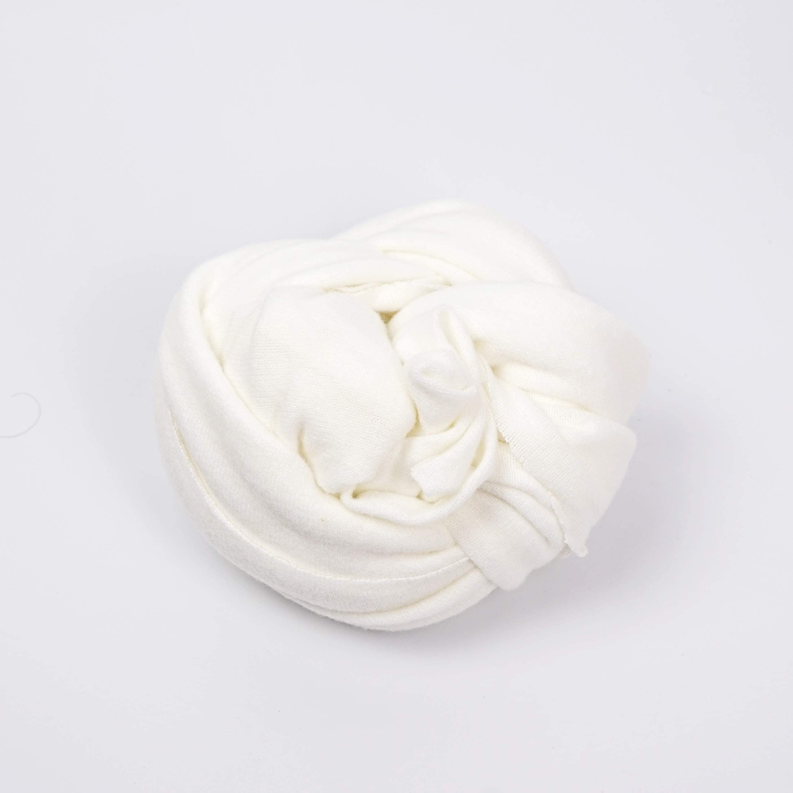 Coberllus Newborn Baby Photo Props Blanket Stretch Knit Double Side Wrap For Boys Girls Photography Shoot (White)