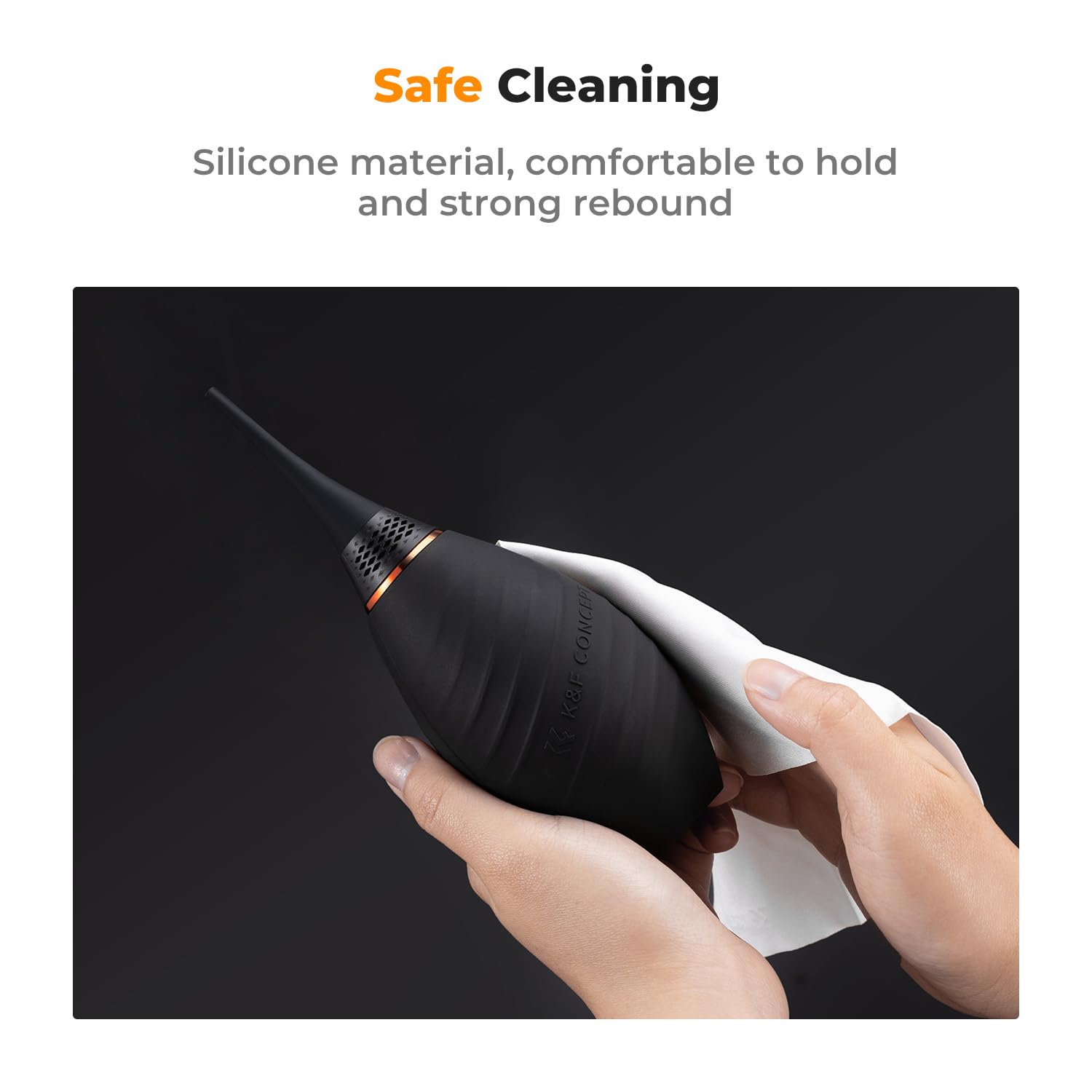 K&F Concept Air Blower, With Long Nozzle/Short Nozzle Switch Design, Single Air Intake Camera Lens Blower, For Digital Slr Lens