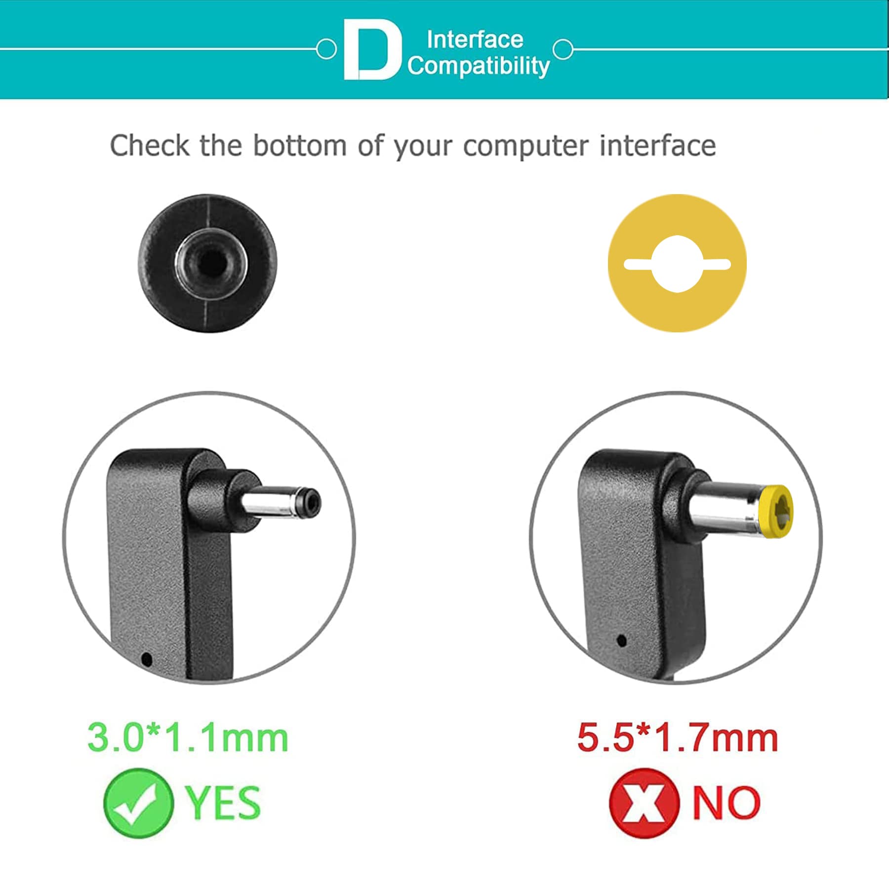 Pa 1450 26 Acer Charger Compatible With Acer Aspire A515 54 Charger For Acer A115 31 C0Yl Charger And Acer Chromebook C720 Charg