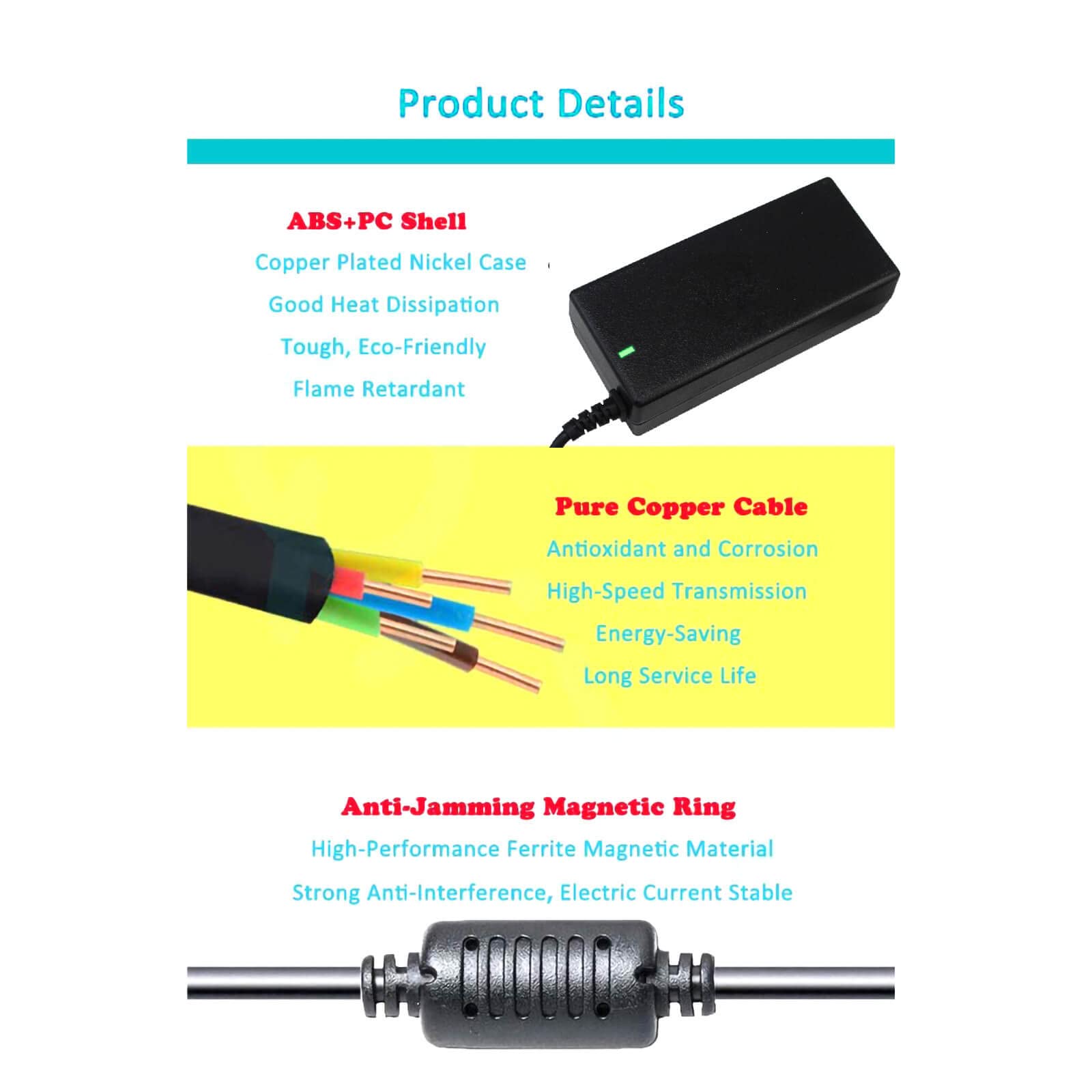 45W Ac Adapter Charger For Dell Inspiron 13 7000 15 5000 15 3000 5100 Series 5559 5558 5755 5758 3552 5378 7378 5570 La45Nm140 Ha45Nm140 0Ytfjc 0Kxttw 0Cdf57 P58F P32E P97F Xps 13 Power Supply Cord