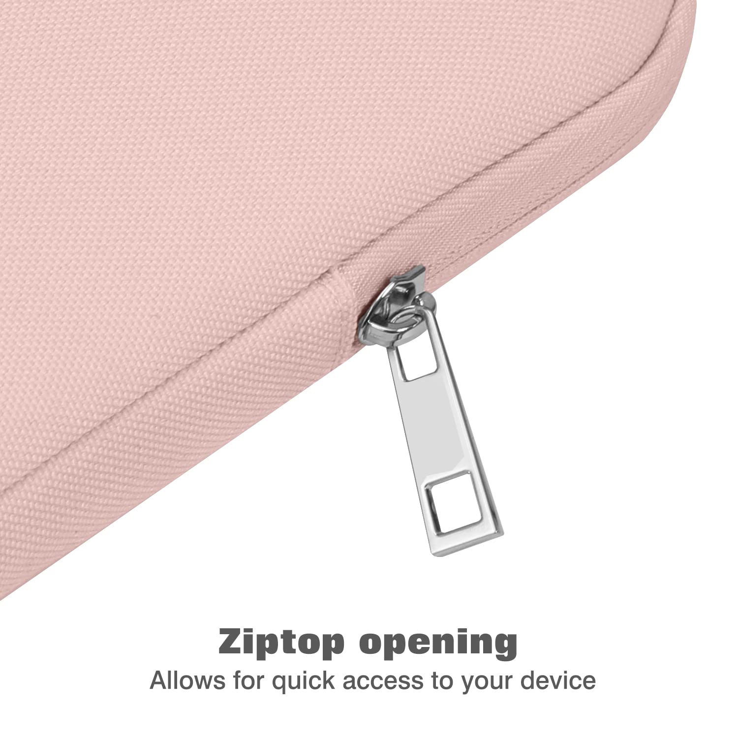 MoKo 9 11 Inch Tablet Sleeve Bag Carrying Case Fits iPad air 5 10.9' 2022,iPad Pro 11 M2 2022 2018,iPad 10th 10.9,iPad 9/8/7th Gen 10.2,iPad Air 4 10.9/Air 3 10.5,Tab S8/S9 11', Baby Pink