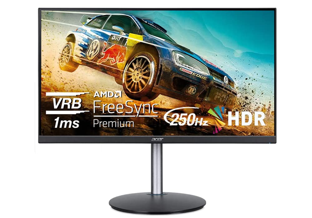 Acer Nitro 24.5'' Full Hd 1920 X 1080 Pc Gaming Monitor | Amd Freesync Premium | Up To 250Hz Refresh | 1Ms (Vrb) | Zeroframe | E