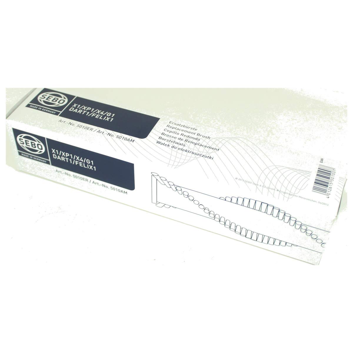 Sebo Brush Roller 12'' (Soft Bristle), For X1/X4/X7, G1/G4, Felix/Dart, Softcase, K3, E3, D4, And Et 1 #5010Ge