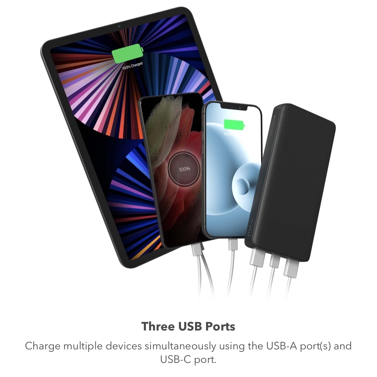 Mophie Power Boost Xl (20K)- Cobalt - Powerstation Containing Large Internal Battery And Versatile Usb-C Port