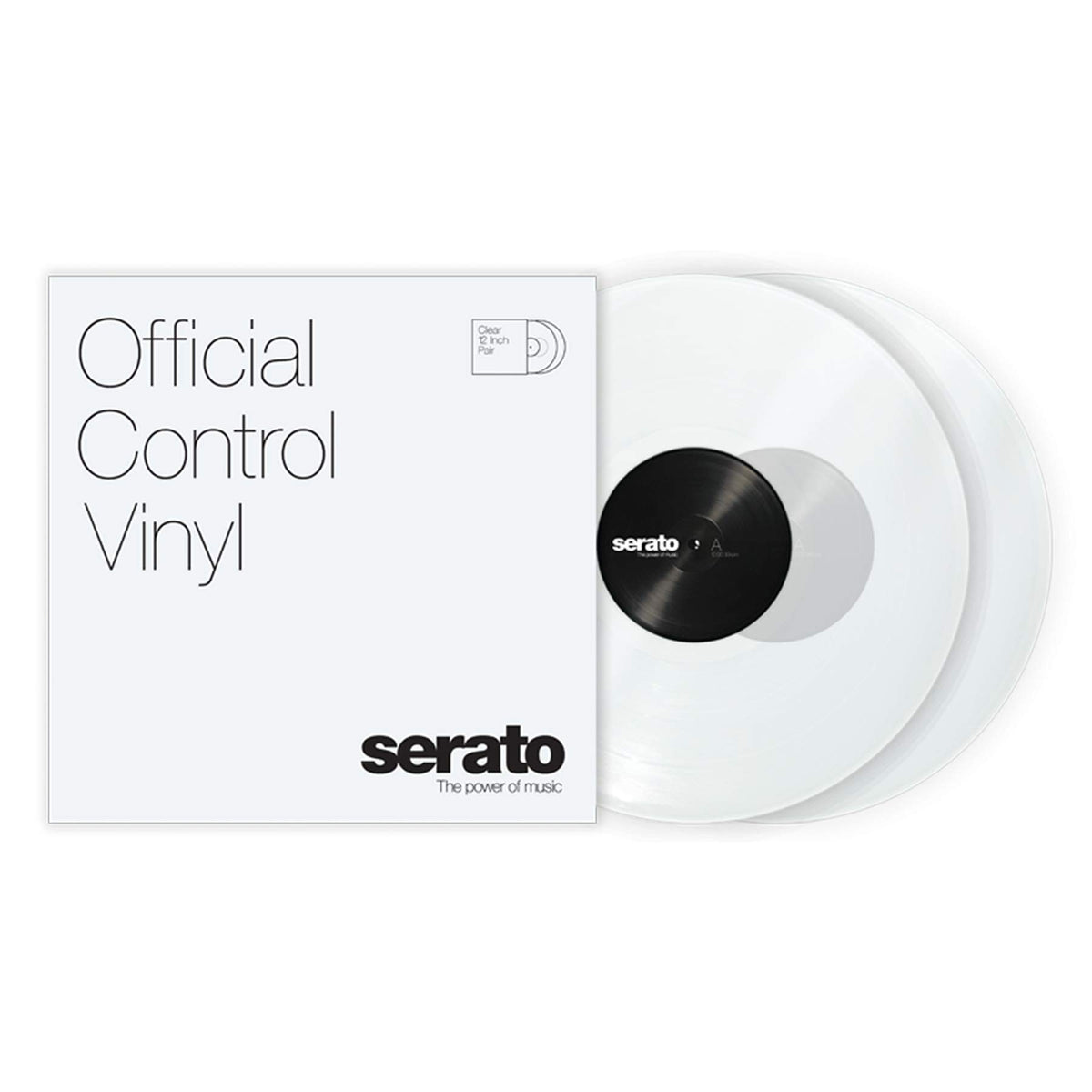 Serato Control Vinyl 12'' Pair Clear