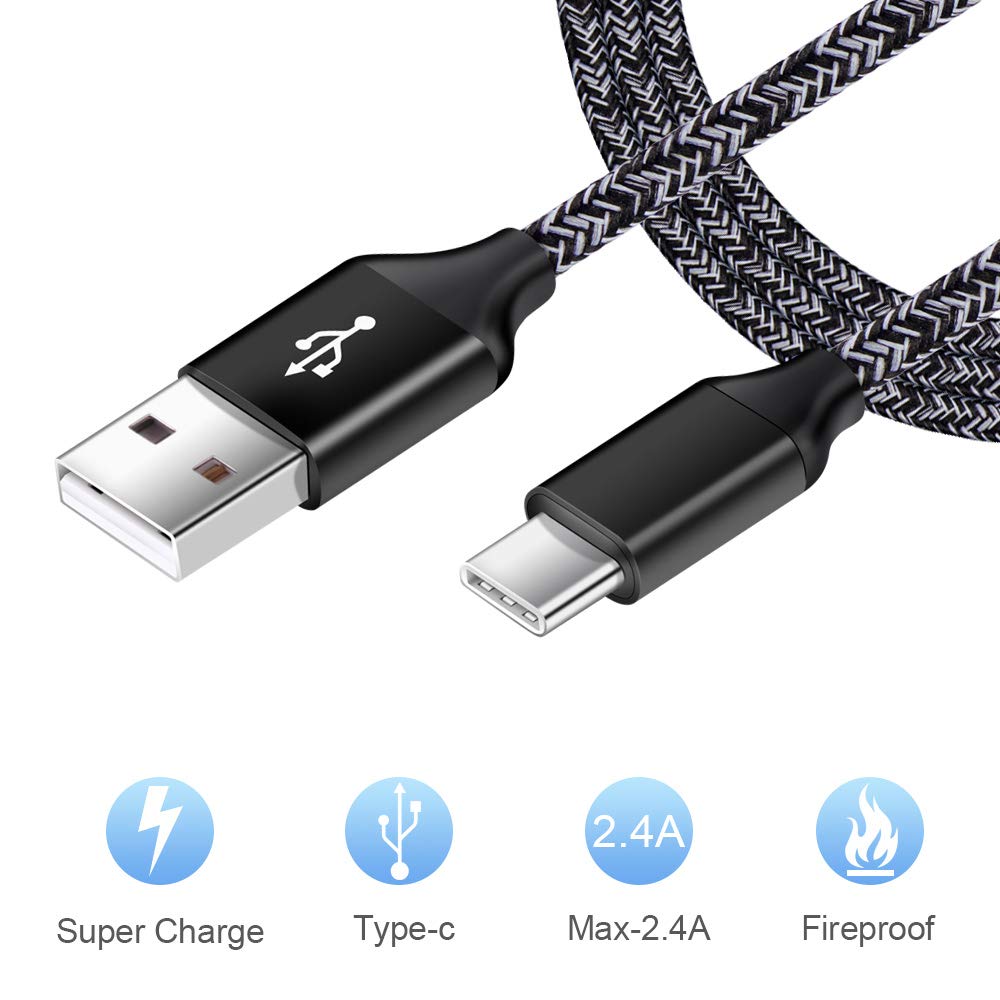 C Car Phone Charger, Dual Port Car Charger Adapter With Fast Charge Type C Charging Cord Compatible For Motorola Moto G Pure/G Play/G Power/G9/G8/G7/G7 Plus/G7 Play/G7 Power/G6/G6 Plus/Z4/Z3 Z2 Play