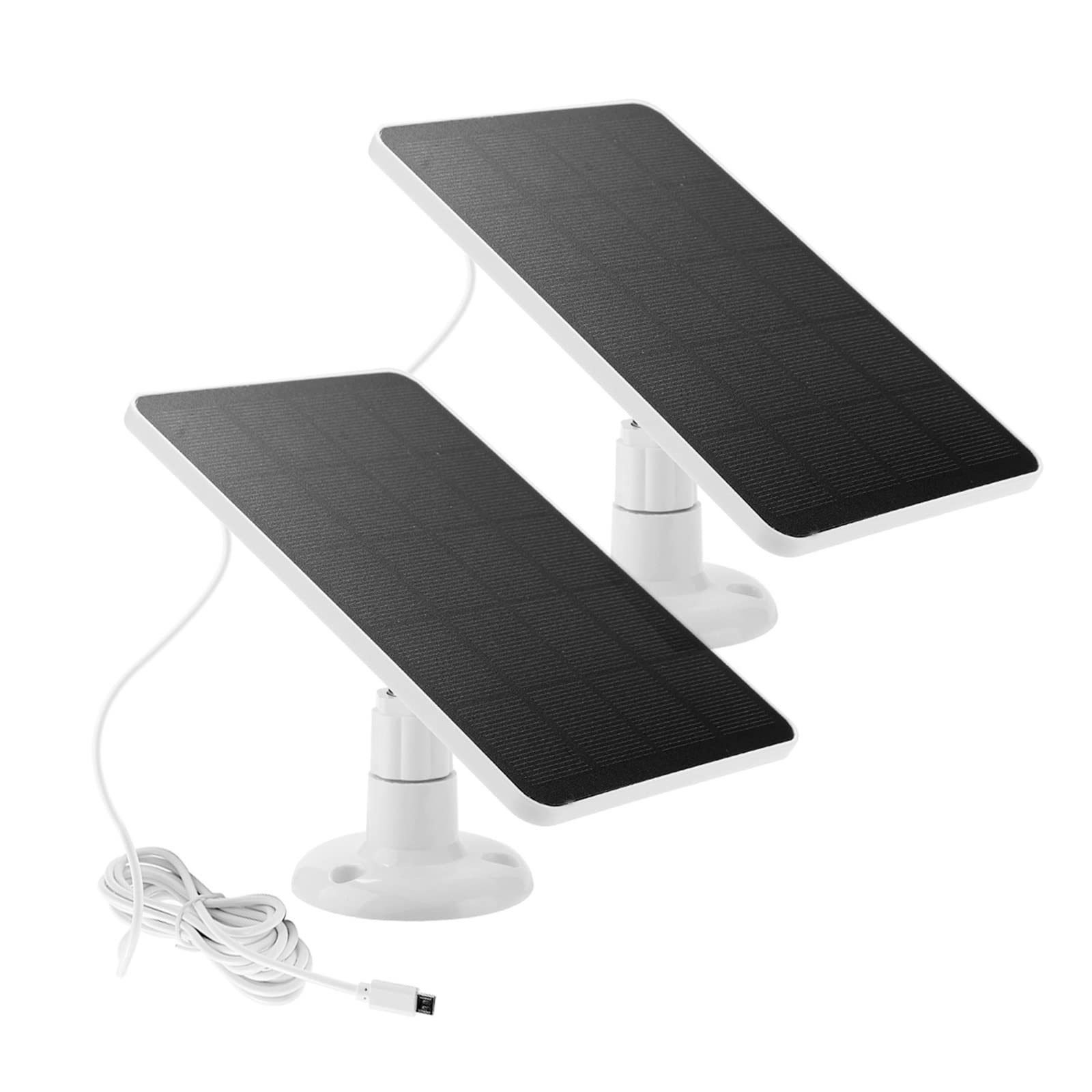 Cyjjzq 2 Pack Solar Panel Camera Charger Fit For Arlo Essential Spotlight/Xl Spotlight Camera, Ring Spotlight Cam Plus/Spotlight