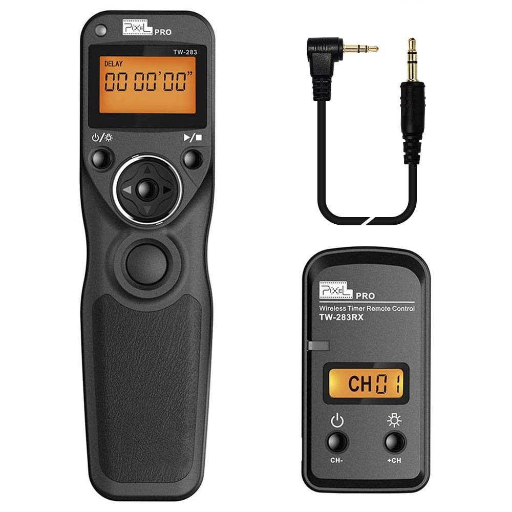 Pixel TW-283 E3 Wireless Shutter Release Remote Control Compatible for Canon Eos R6 RP XT XTi XS XSi T1i T2i T3 T3i T4i T5 T5i T