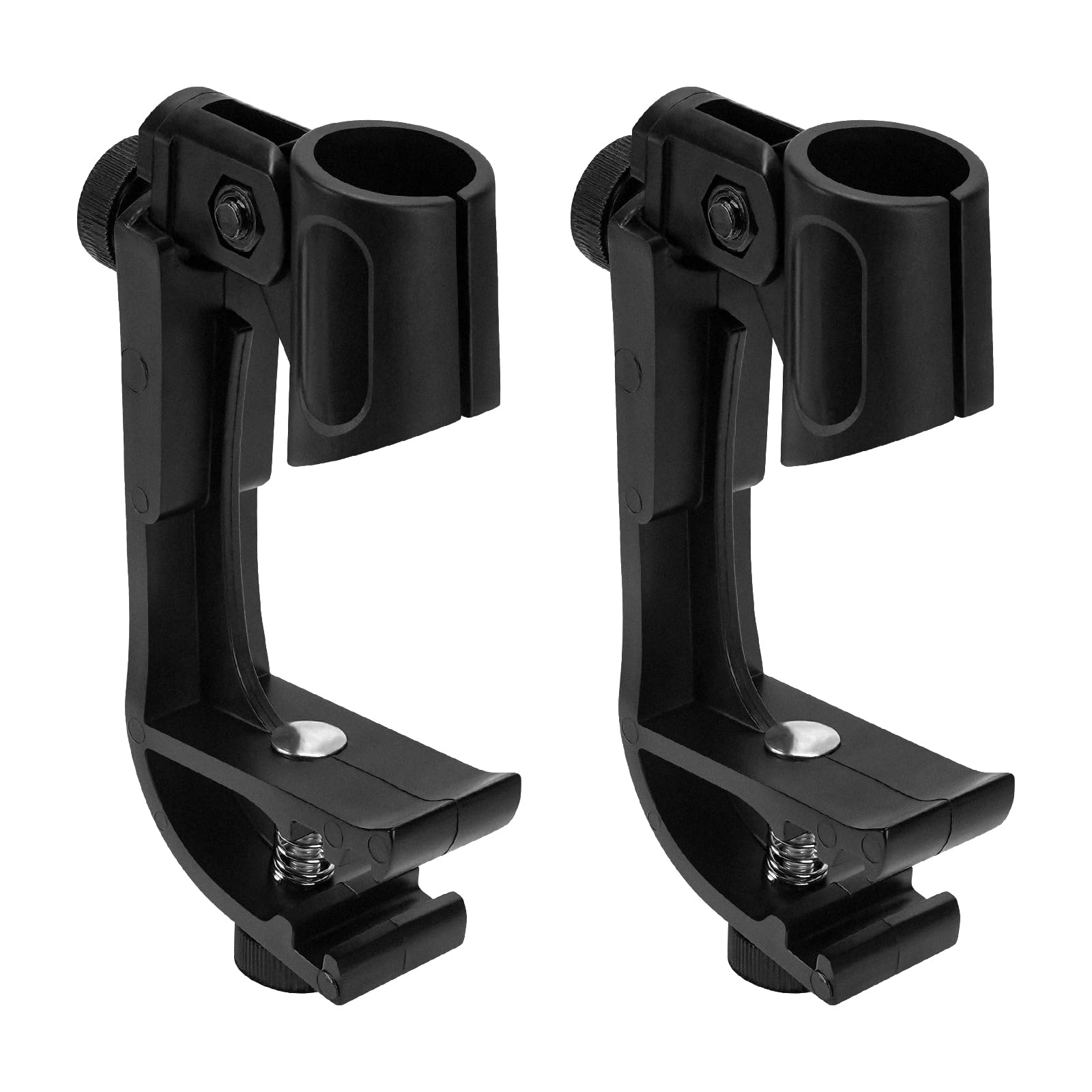 GEEKRIA for Creators Drum Rim Microphone Clip, Universal Microphone Clamp Compatible with SM58(SHURE) Adjustable Drum Mic Clip, 