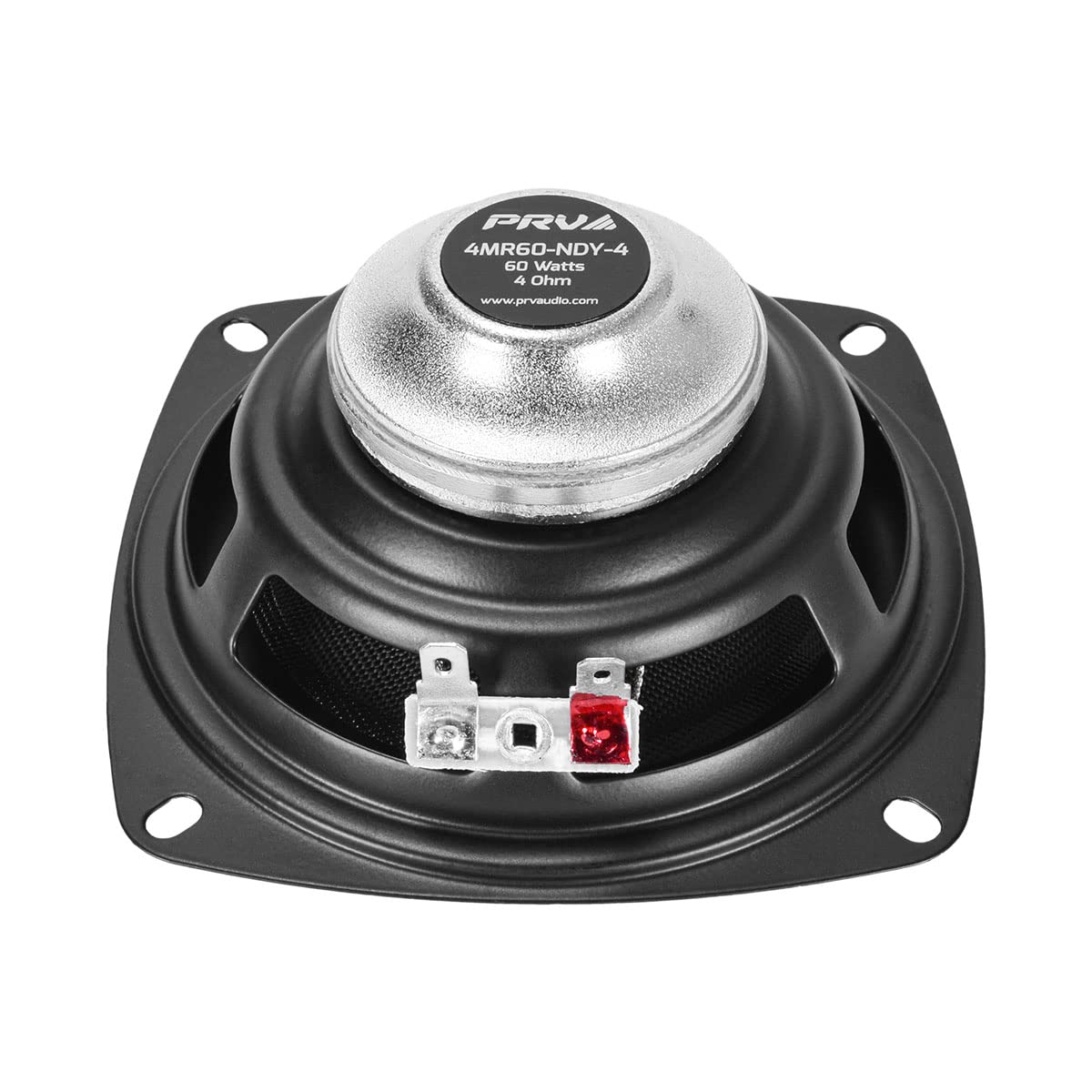 PRV AUDIO 4" Full-Range Neodymium Speaker 4MR60-NDY-4 - 60W, 4 Ohm, Stamped Steel, Compact, High Fidelity Sound