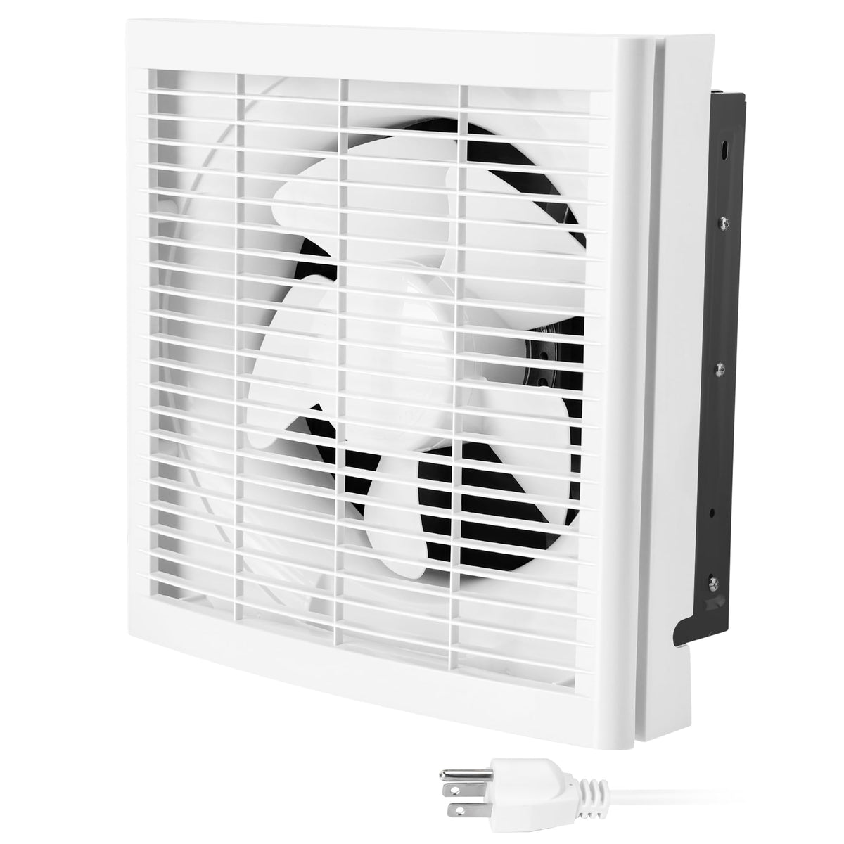 Fanspex 10'' Shutter Exhaust Fan, 490Cfm Window Or Wall Mount Ventilation Fan For Greenhouse, Attic, Garage, Bathroom, Kitchen