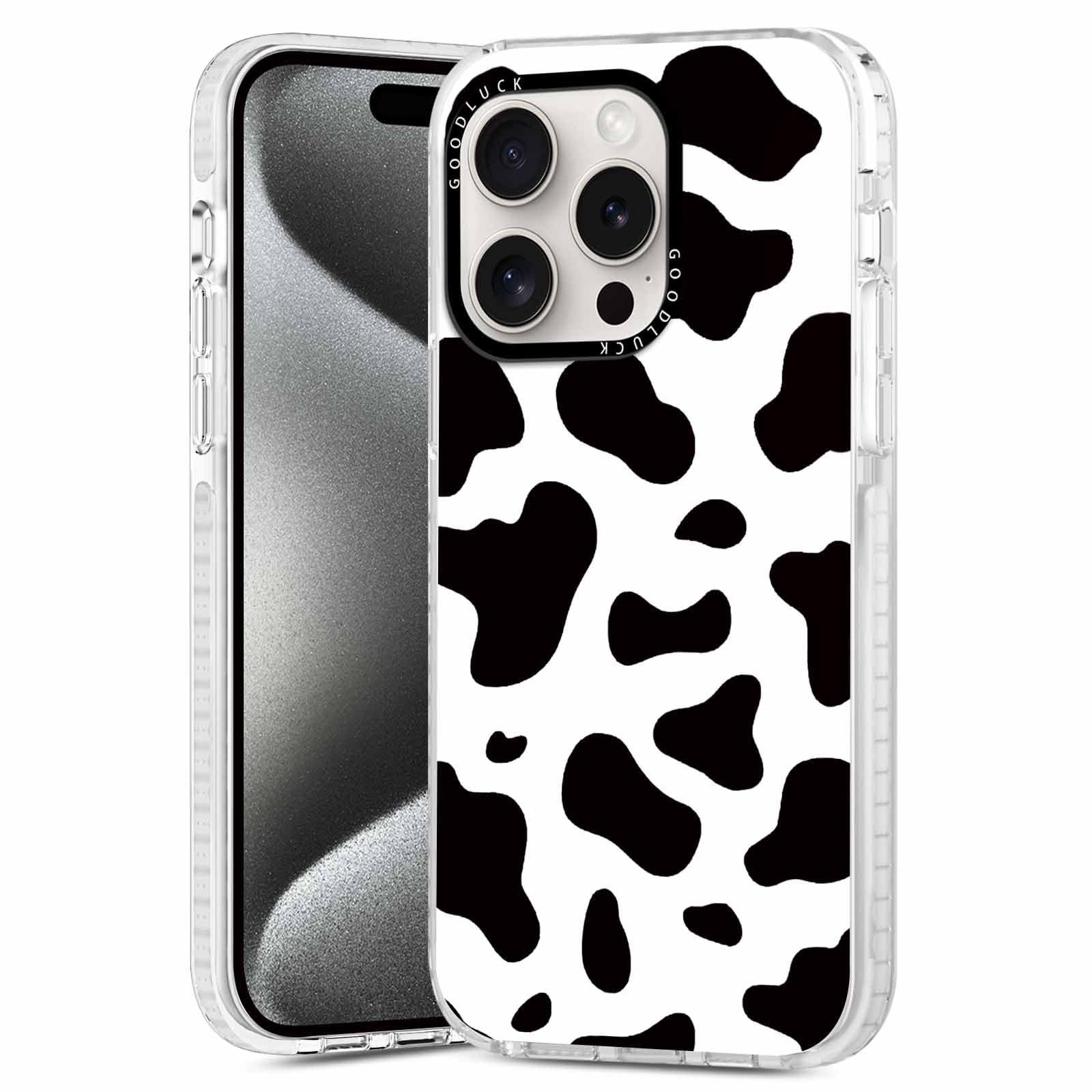 Rumdey 2 Pack Cute Clear Cow Phone Case For Iphone 16 Pro 6.3 Inch, Aesthetic Trendy Soft Slim Fashion Protective Shockproof Tpu