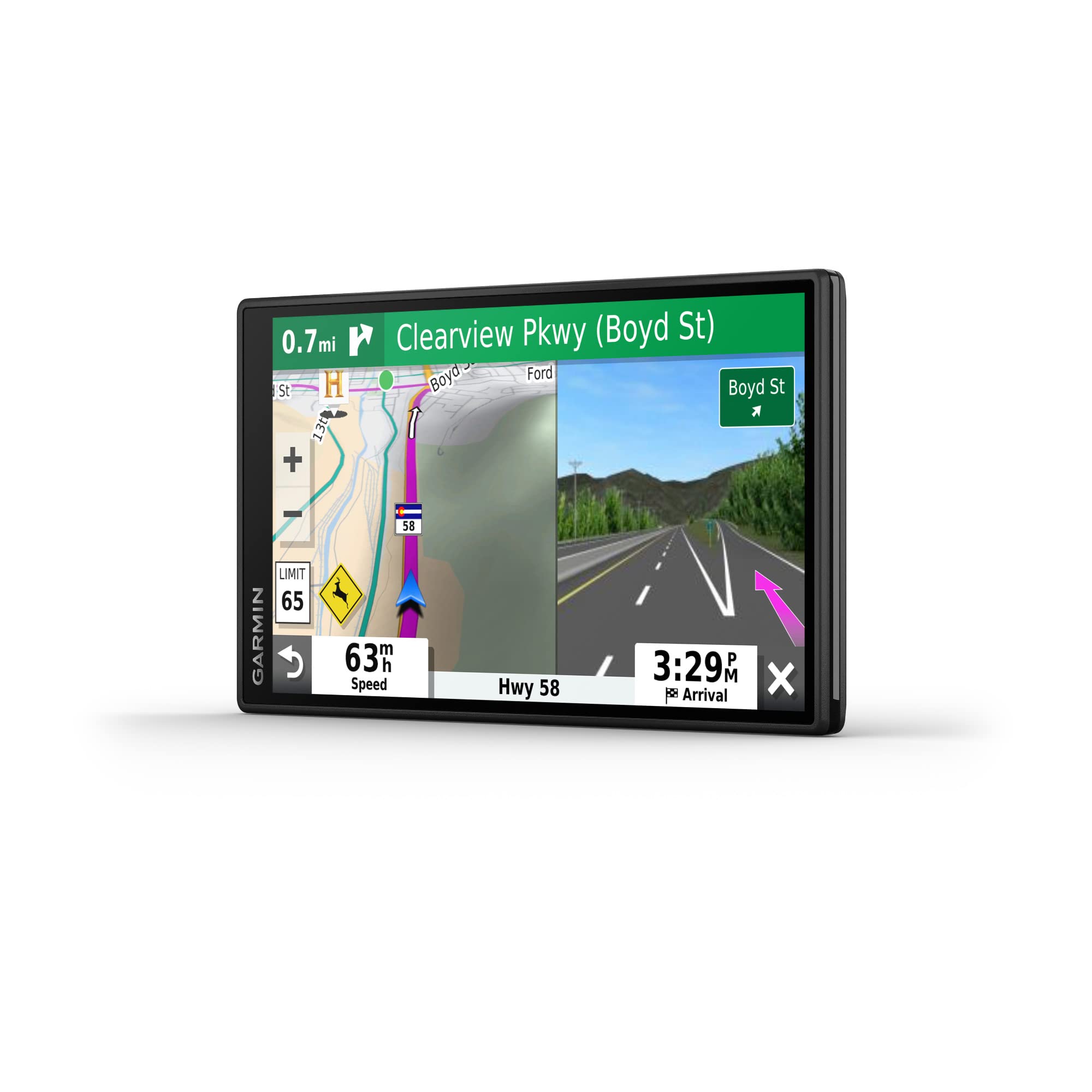 Garmin Drivesmart 55 And Traffic, Gps Navigator, 5.5    Display, Simple On Screen Menus, Easy To See Maps