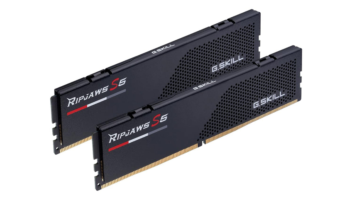 G.SKILL Ripjaws S5 Series (Intel XMP 3.0) DDR5 RAM 48GB (2x24GB) 6400MT/s CL36-48-48-102 1.40V Desktop Computer Memory UDIMM - Matte Black (F5-6400J3648G24GX2-RS5K)