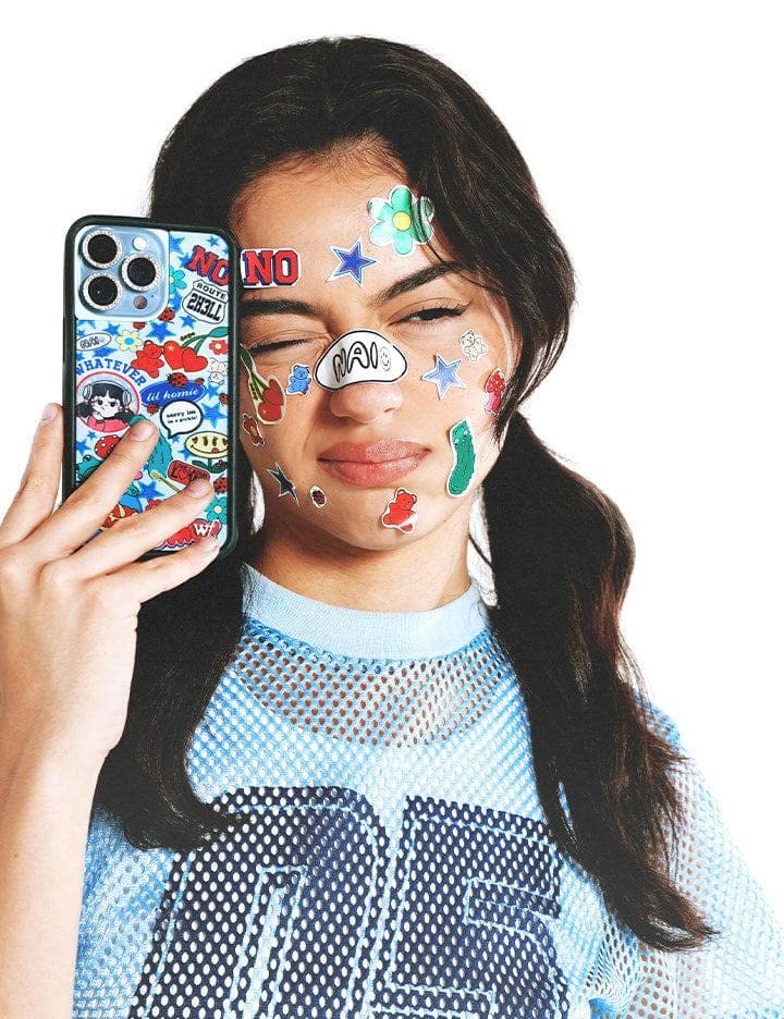 Wildflower iPhone 12 Pro Max Case Nailea Design Baby Blue Rubber