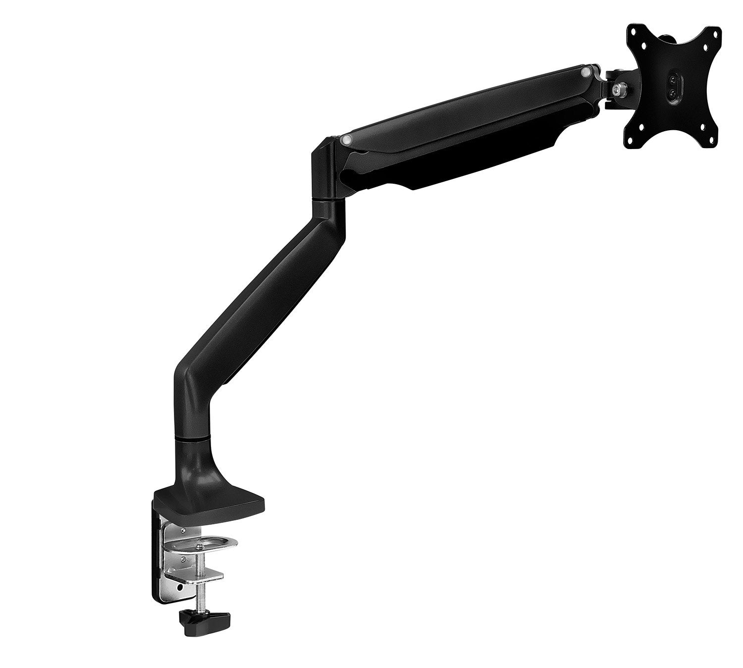 Mount It! Single Monitor Arm Desk Mount | Gas Spring Monitor Arm | Full Motion Articulating Height Adjustable | Fits 21 22 23 24