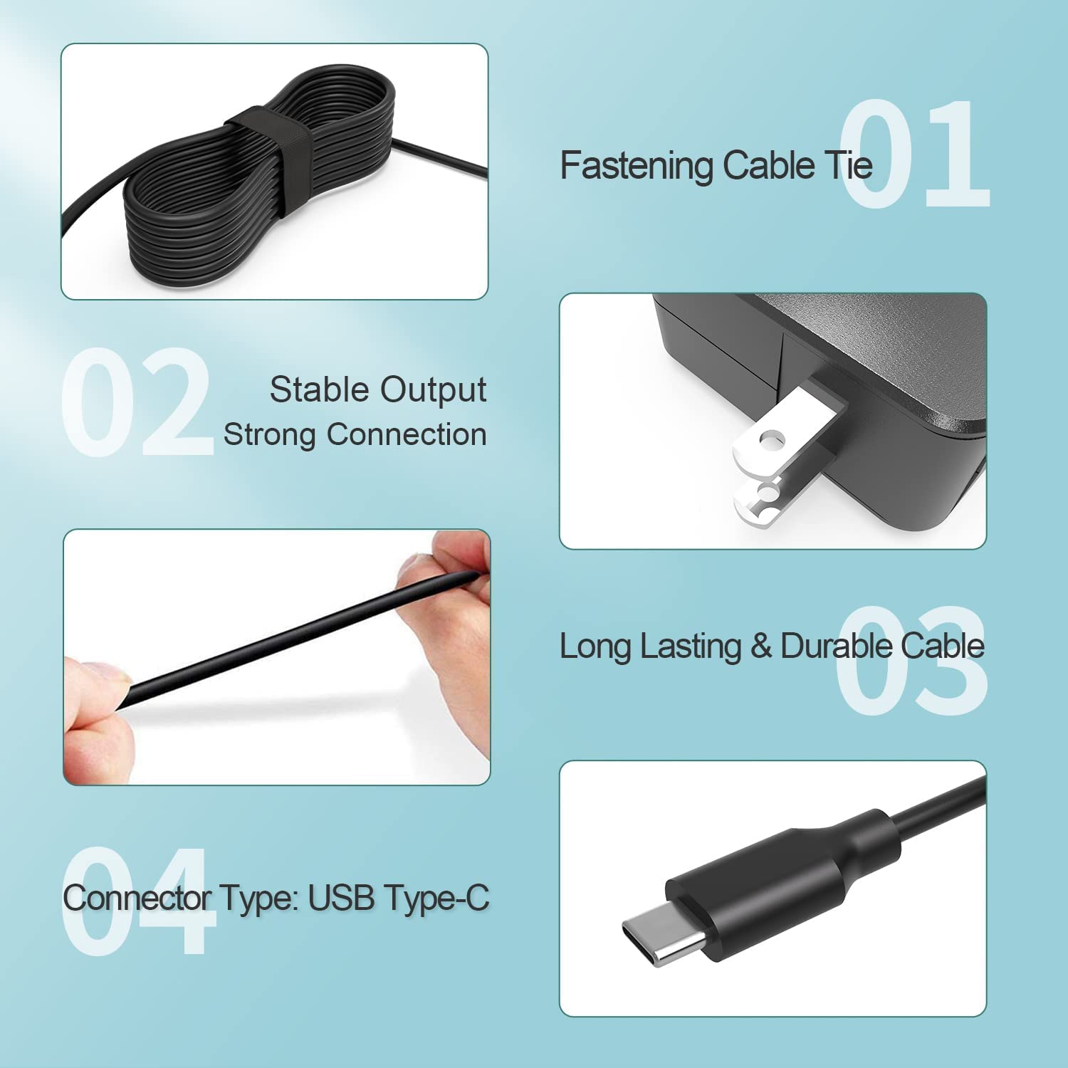 45W Usb C Charger For Samsung Chromebook 4, 4+, Xe310Xba, Xe350Xba, Type C Laptop, (Ul Safety Certified)
