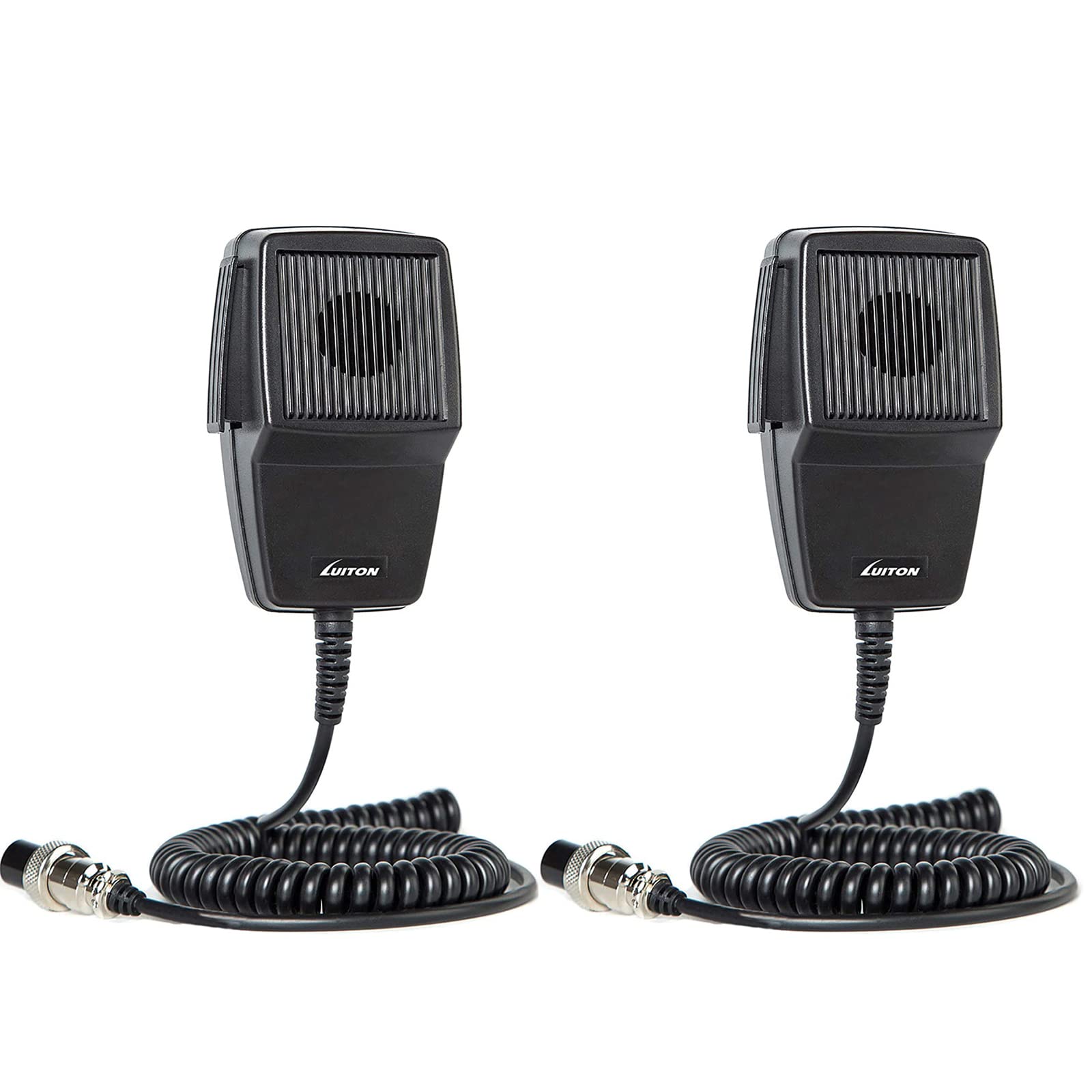 Luiton Microphone 4 Pin Noise Canceling Cb Radio Mic For Cobra/Uniden/Workman/Midland/Galaxy (2 Pack)