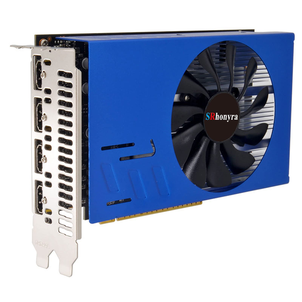 Srhonyra Geforce Gtx 1050 Ti 4Gb 4Hdmi Graphics Card 128 Bit Quad Monitor Video Card Gddr5 For Mulitple Displays, Projection Or