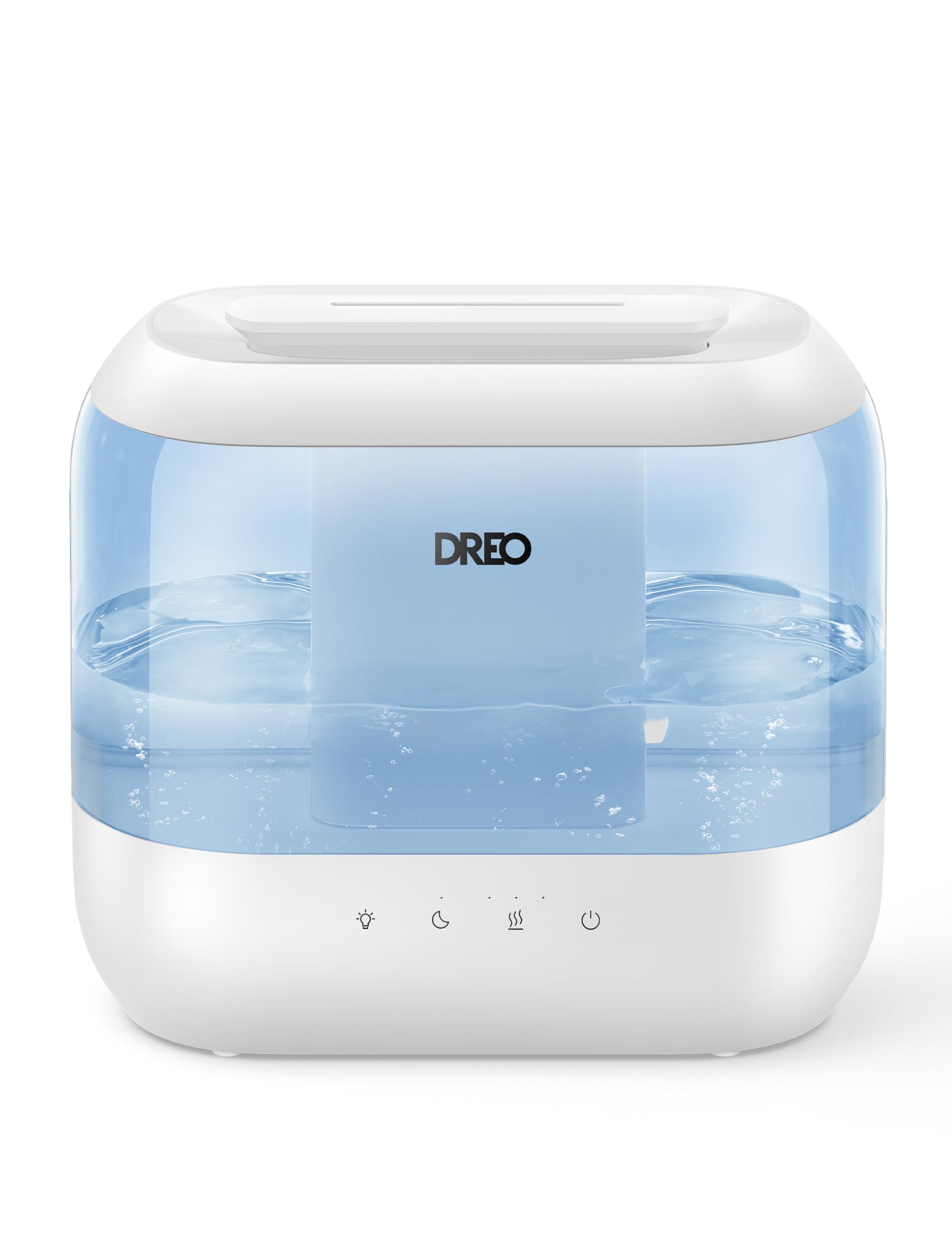 Dreo Humidifiers for Bedroom, Top Fill 4L Supersized Cool Mist Humidifier with Oil Diffuser and Nightlight, 36H Runtime, Quiet U